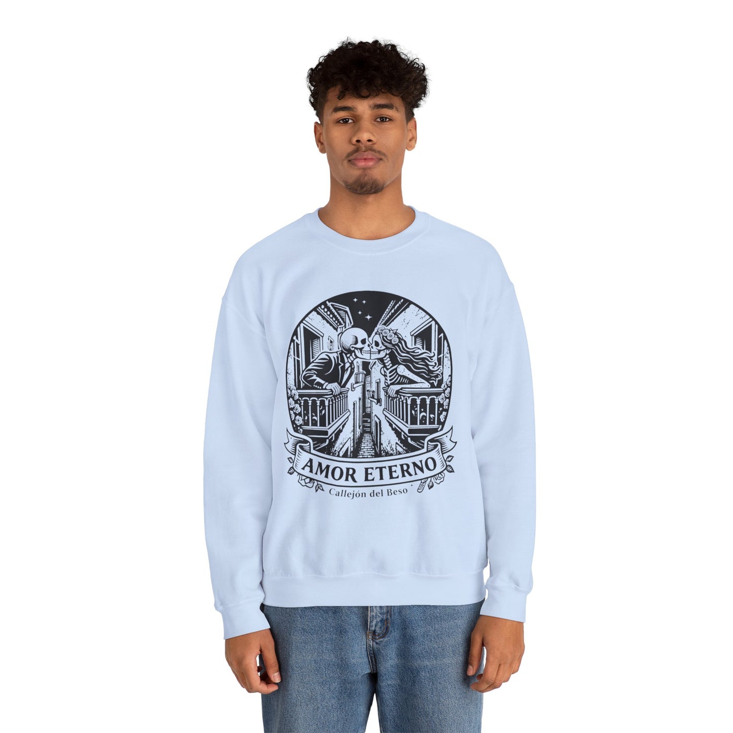 Amor Eterno Sweatshirt - Eternal Love Gift for Her, Hispanic Love Wear, Relationship Goals Corazon Forever Hoodie