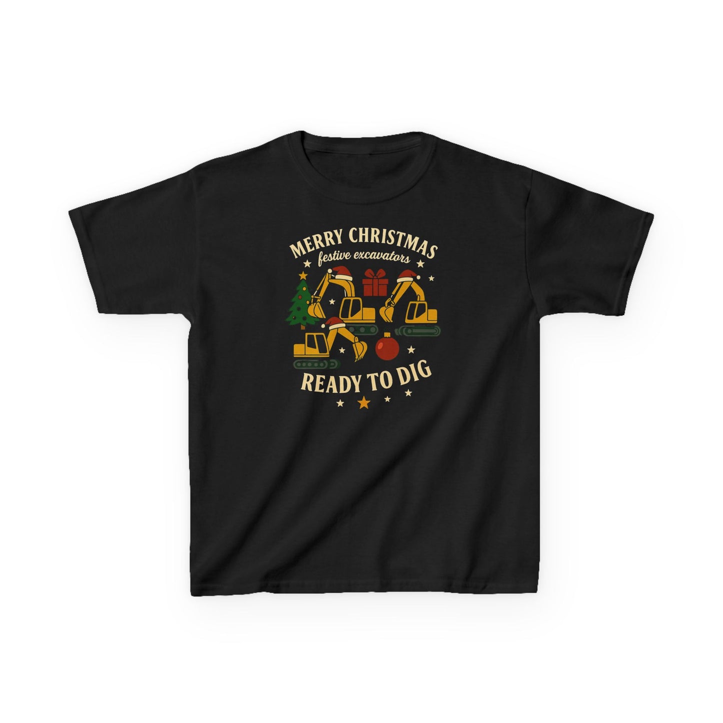 Christmas Excavator Kids shirt