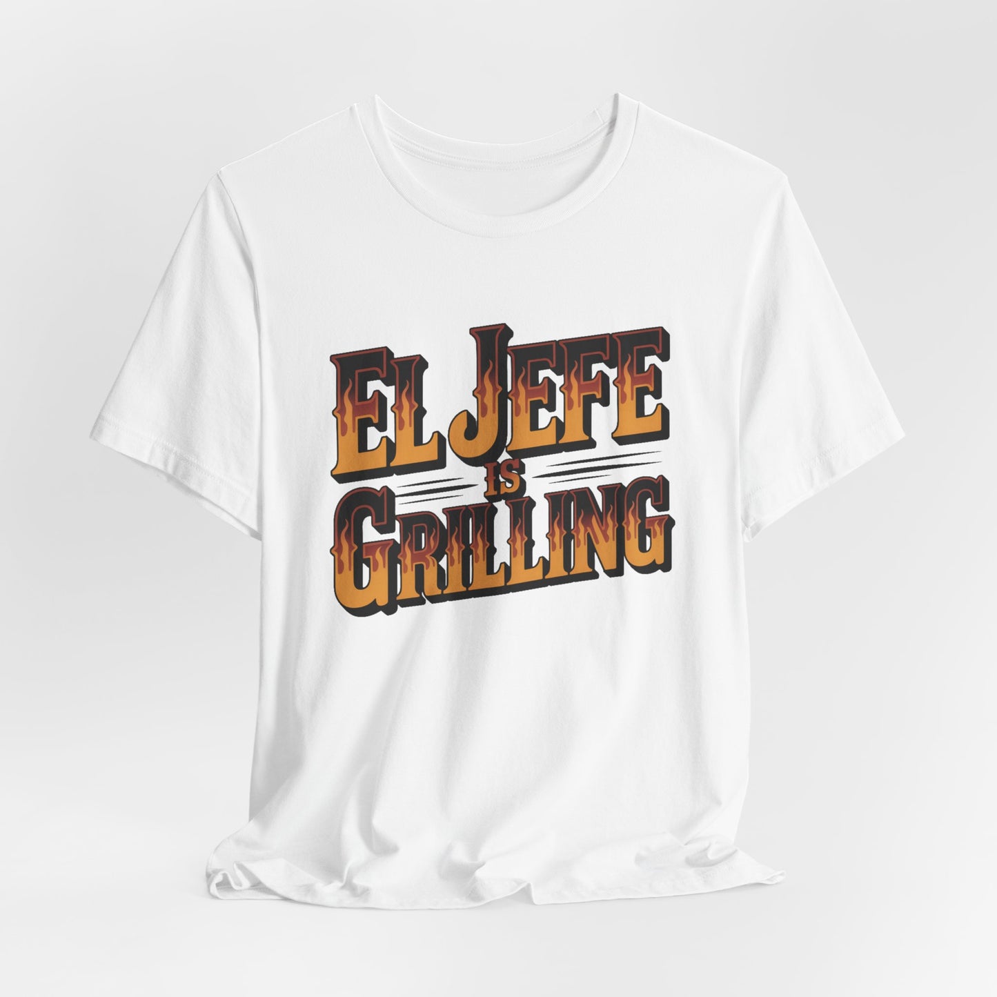 El Jefe is Grilling T-Shirt - Latino Boss Tee, Hispanic Pride Gift, Spanish Shirt for Men Women, Jefe Regalo