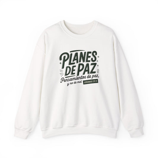 Planes de Paz Sweater - Jeremías 29:11 Christian Sweatshirt - Faith Gift Spanish