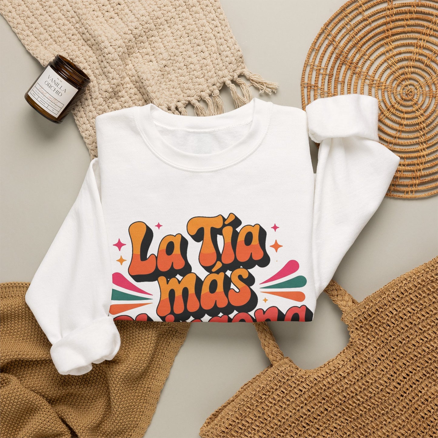 Tia Sweatshirt - Best Tia Ever Regalo Gift - Proud Tia Vida Pullover - Latino Family Gift - Mi Tia Favorita Sweater