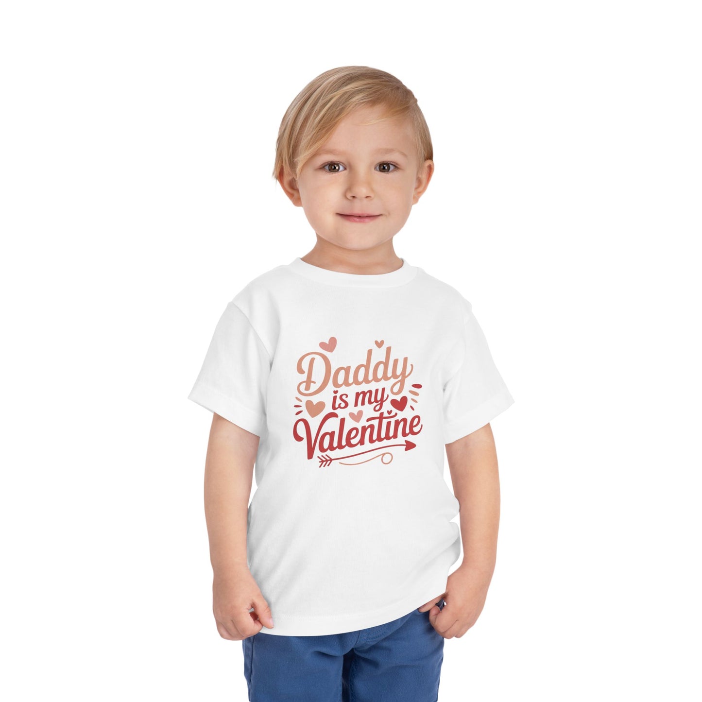 Daddy is my Valentine Toddler Short Sleeve Tee