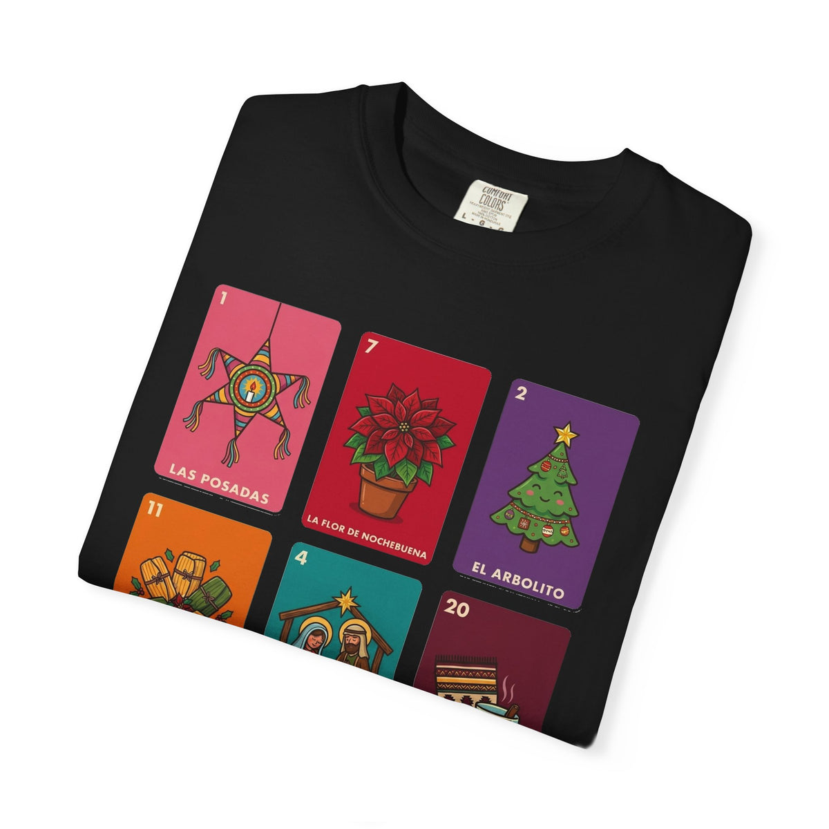 Loteria Navidad Shirt - Mexican Christmas Loteria Tee - Navidad Mexicana Posadas Tamales Ponche - Feliz Navidad Gift
