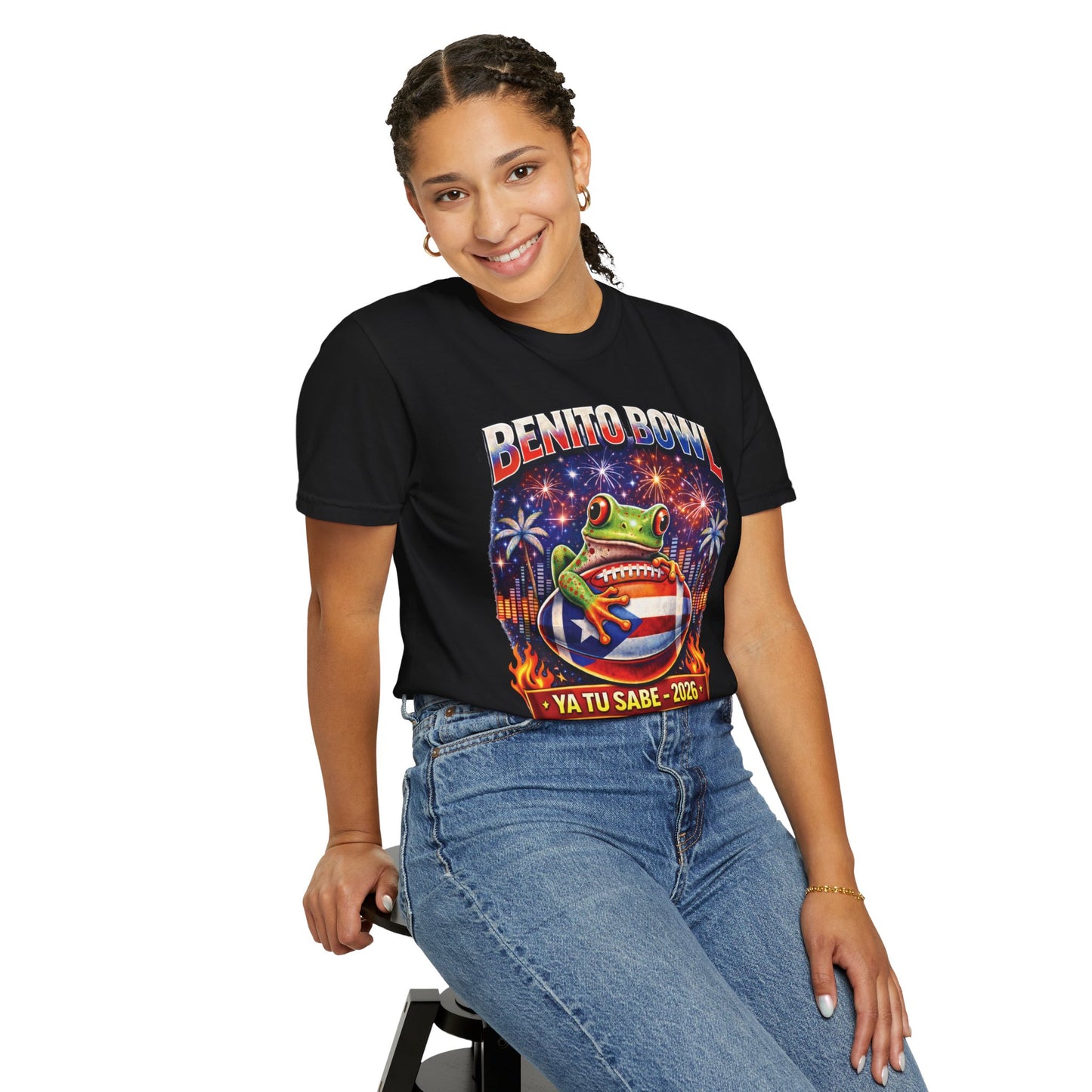 Puerto Rican Frog Half Time Show Game Day Shirt Benito Bowl Shirt, Shirt, Bunny Bowl Tee, Comfort Colors Tee