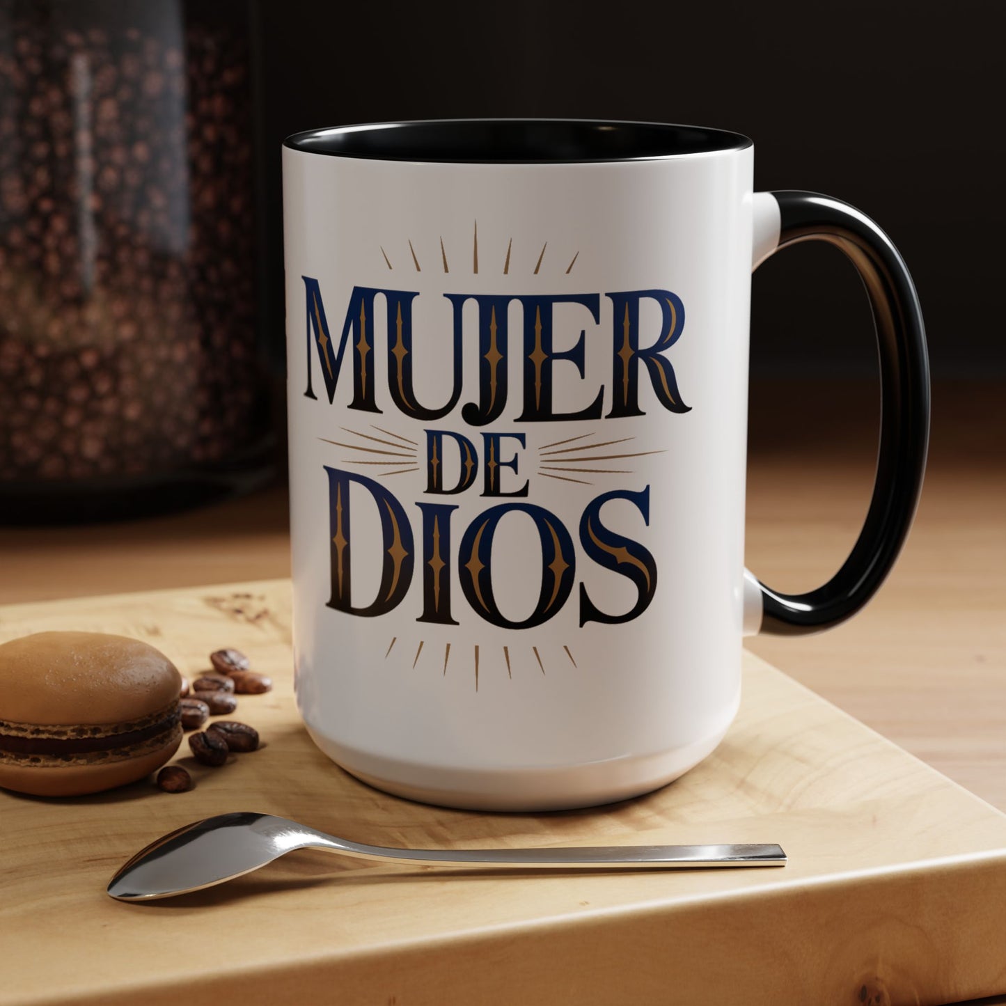 Mujer de Dios Mug - Spanish Christian Coffee Cup Gift for Latina Women of Faith - Catholic Gift Bendiciones