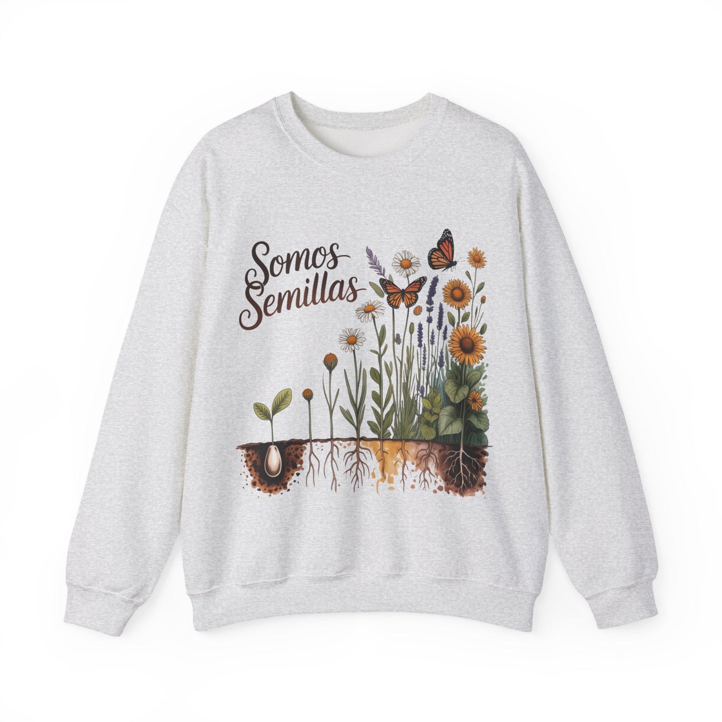 Somos Semillas Sweatshirt - Latino Heritage Sudadera - Hispanic Pride Gift - Semillas de Amor - Cultural Empowerment Wear