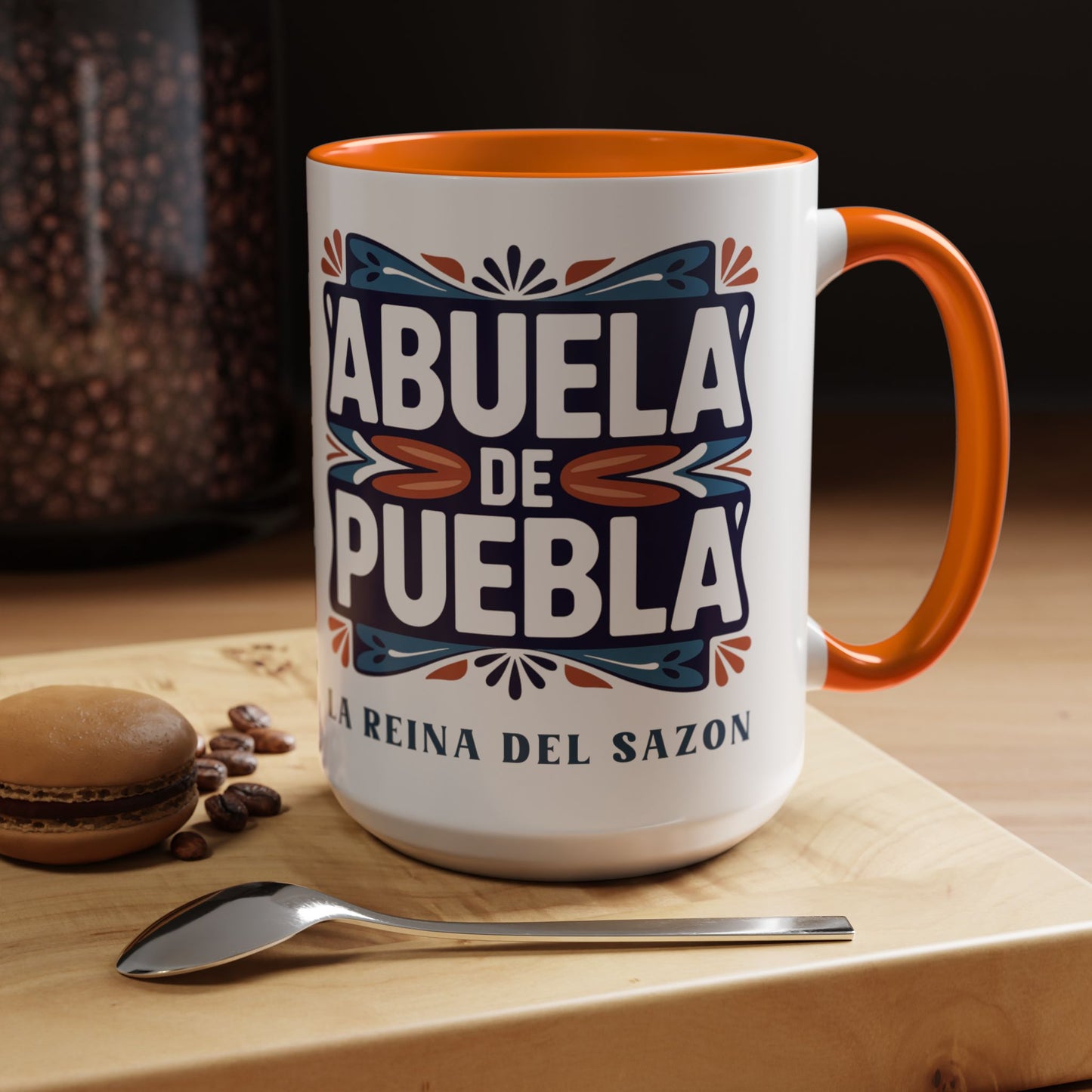 Abuela De Puebla - Latino Family Gift for Hispanic Grandma - Spanish Grandmother Coffee Cup - Abuela Regalo