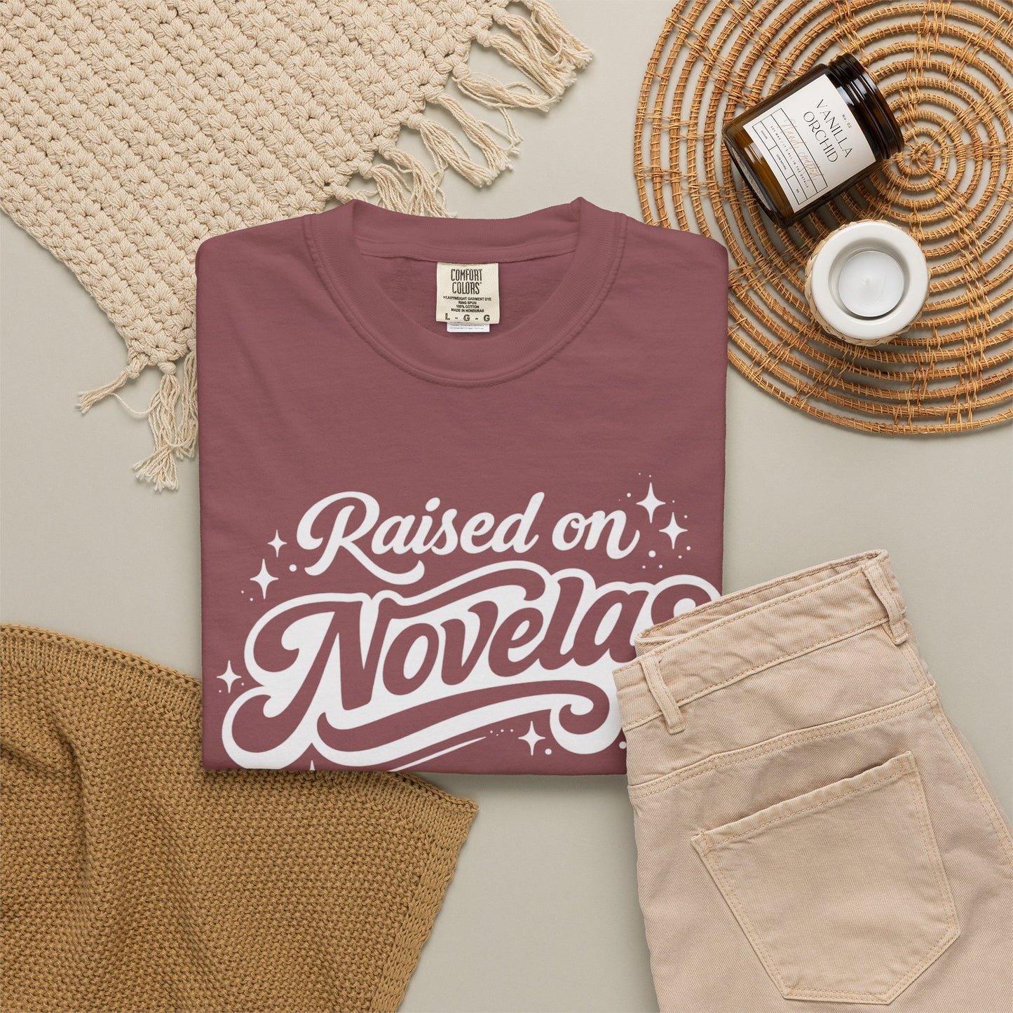 Raised on Novelas Shirt | Mexican Shirt, Boricua Shirt,  Latina Shirt, Comfort Colors Unisex Tee