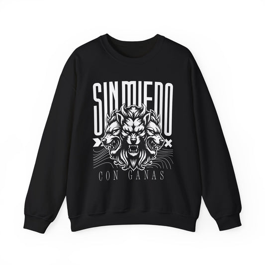 Sin Miedo Sweatshirt - Spanish Christian Faith Gift - Latino Religious Wear - Catholic Inspirational Hoodie
