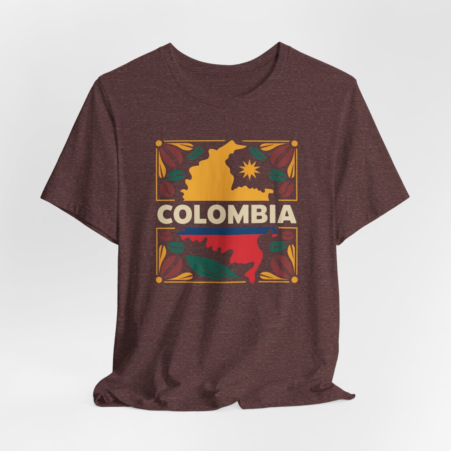 Colombia T-Shirt - Colombian Heritage Pride Tee - Orgullo Colombiano Gift - Hispanic Pride Shirt - Cafetero Style
