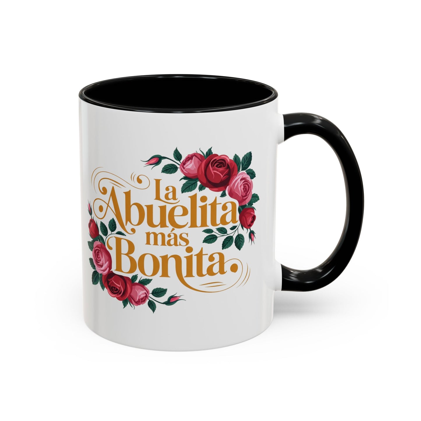 La Abuelita Mas Bonita Mug, Abuelita Gift Roses, Latina Grandmother Coffee Mug,  Abuela Birthday Gift, Mother's Day Mug
