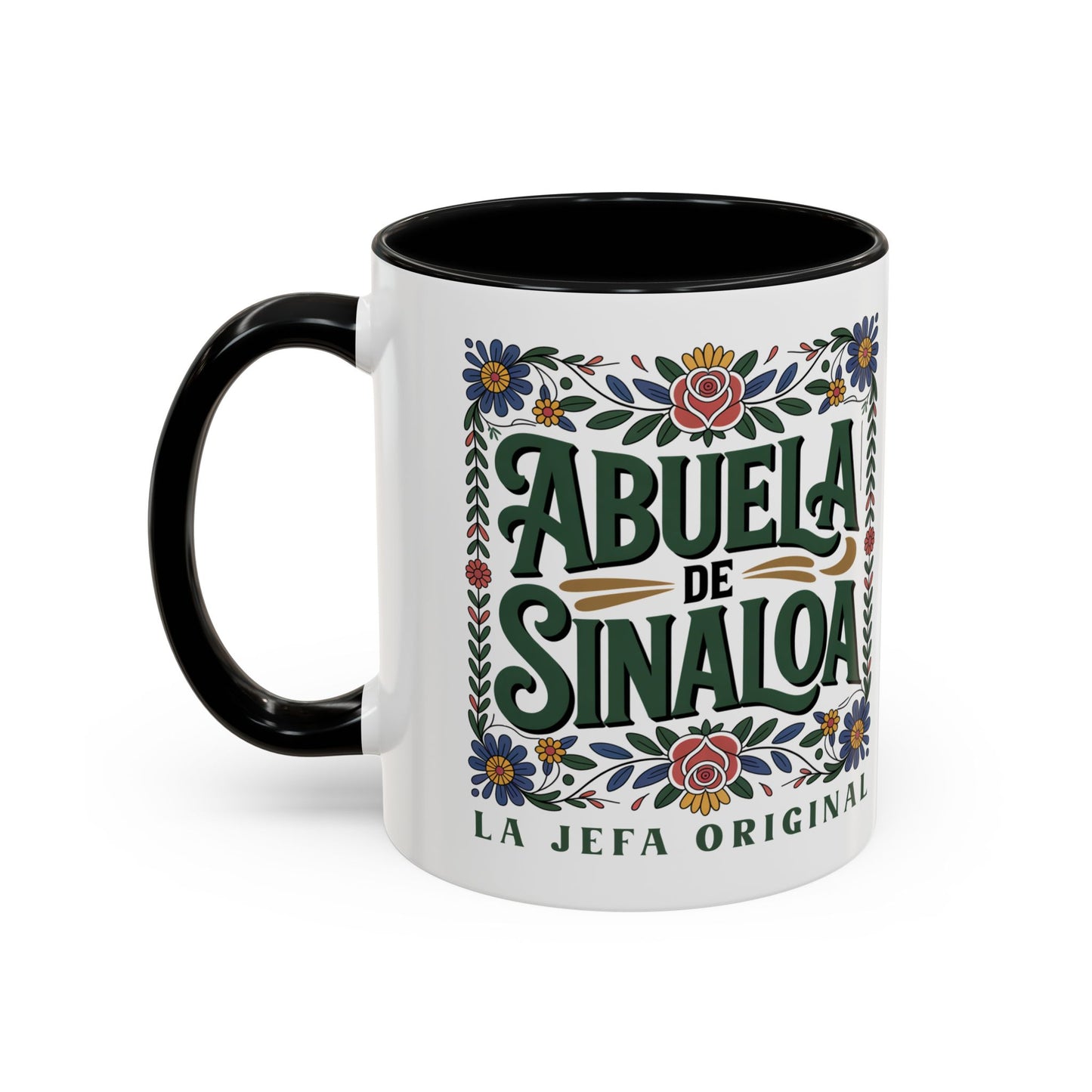 Abuela de Sinaloa - Spanish Grandma Coffee Cup Gift - Latino Family Abuela Love Mug - Hispanic Grandmother Regalo