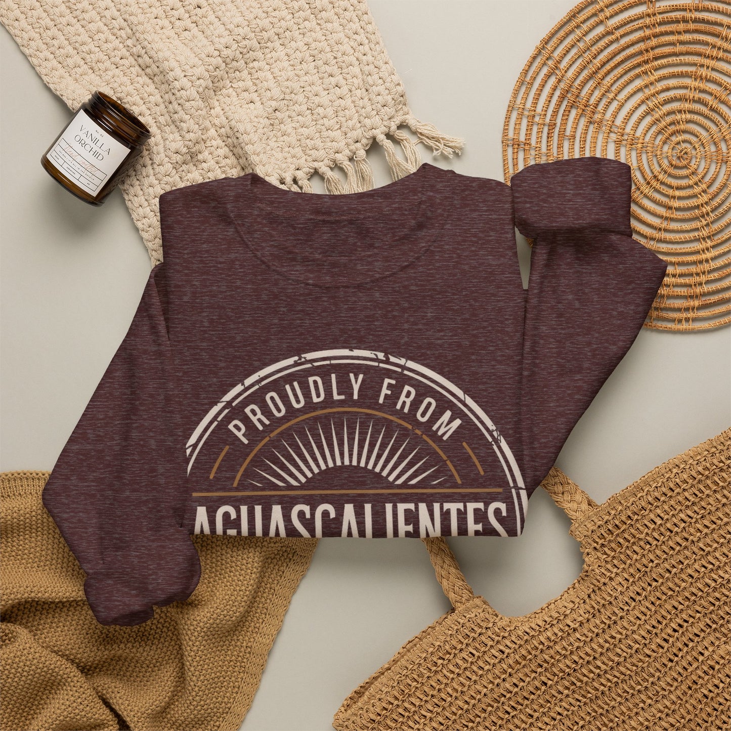 Aguascalientes Sweatshirt - Mexican Heritage Pride Wear | AGS Mexico Sudadera Gift | Orgullo Mexicano Regional Clothing