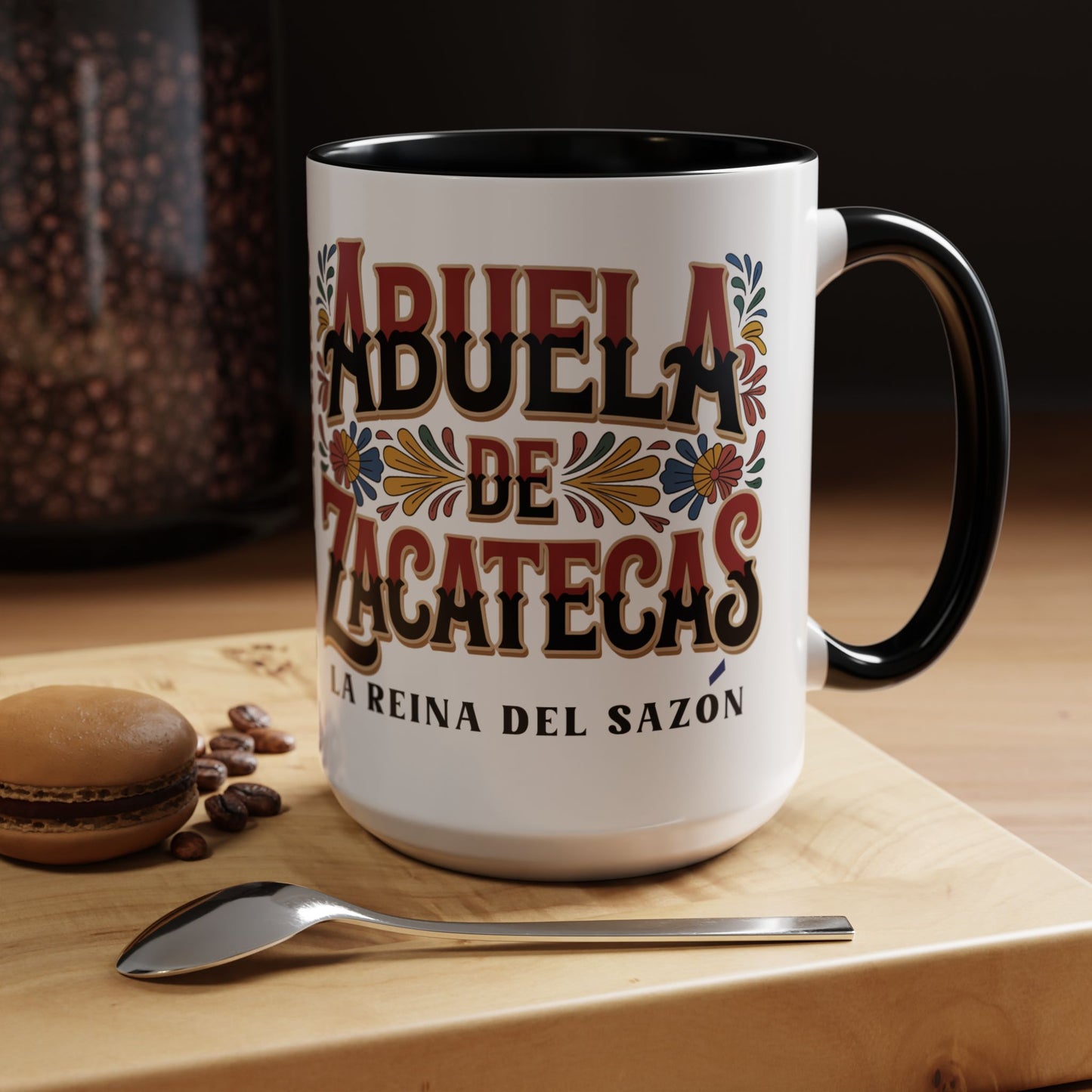 Abuela de Zacatecas Mug - Latino Family Gift for Beloved Grandma | Hispanic Grandmother Coffee Cup | Abuela Querida Regalo