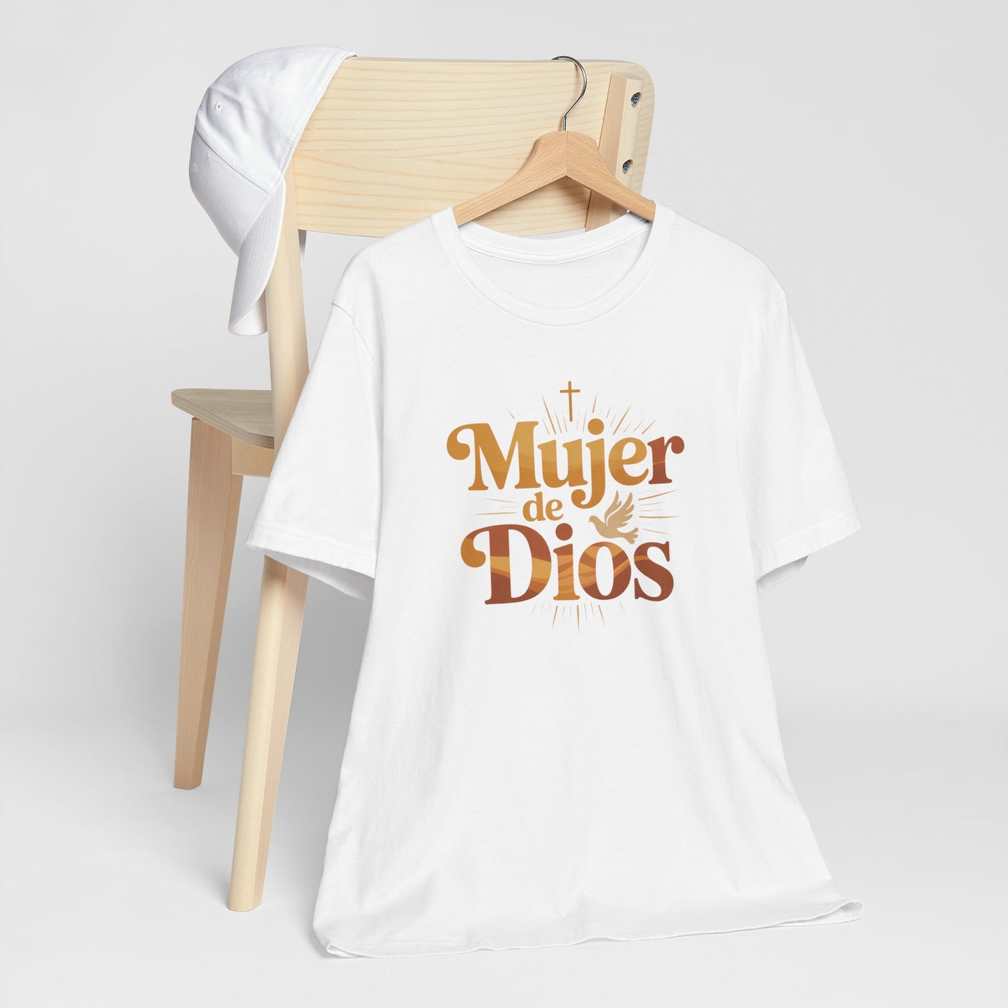 Mujer de Dios T-Shirt - Spanish Faith Tee for Christian Latina Women - Religious Gift Camisa Bendecida