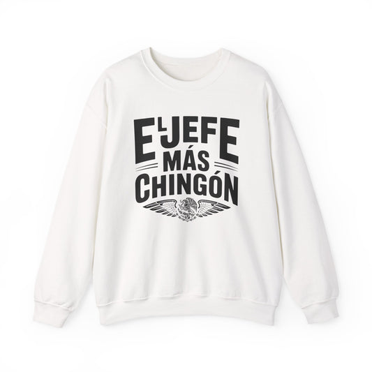 El Jefe Sweatshirt - Latino Pride Boss Gift - Hispanic Heritage Clothing - Spanish Saying Shirt - Jefe Regalo