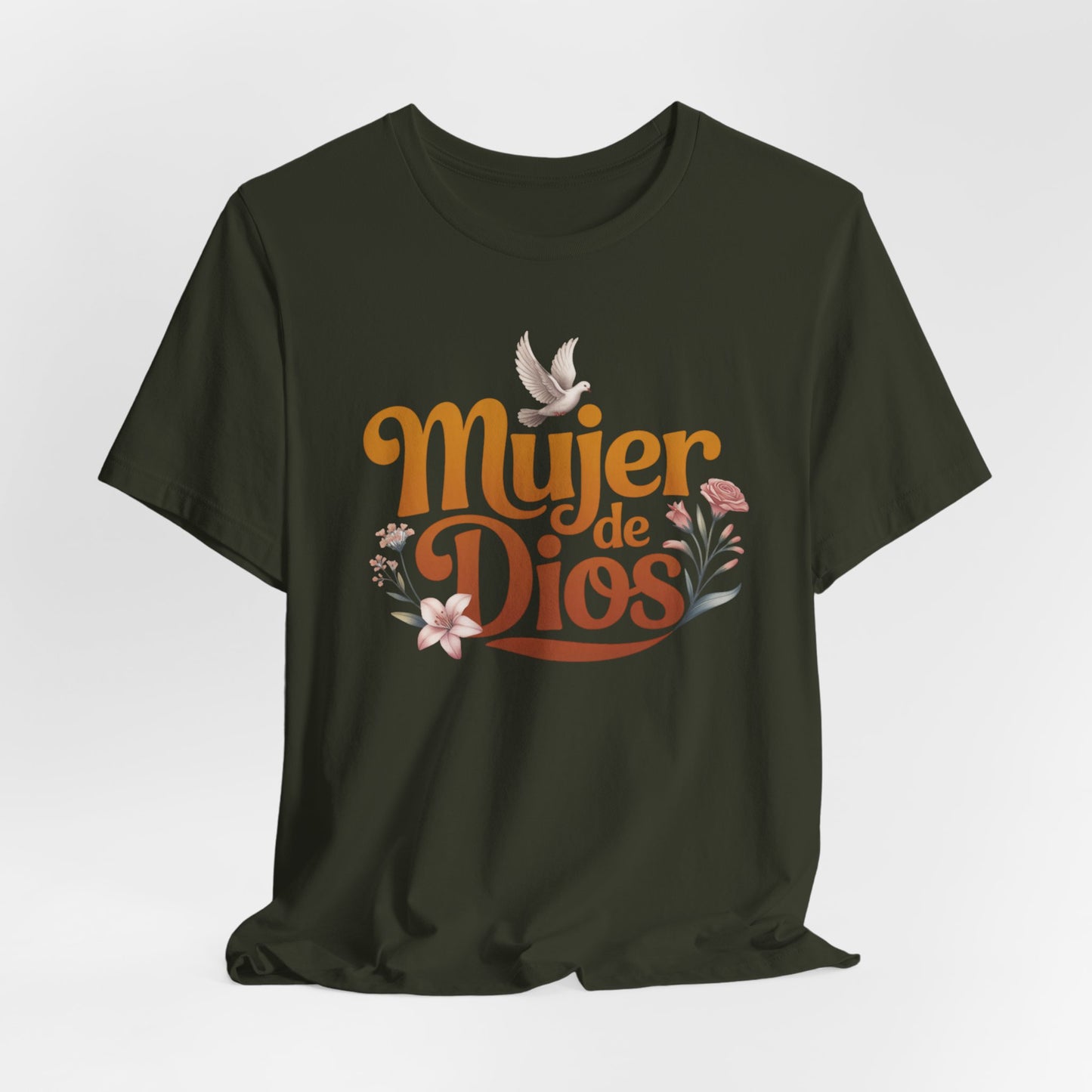 Mujer de Dios T-Shirt - Faith Based Latina Tee - Christian Spanish Gift - Catholic Blessed Mujer Shirt