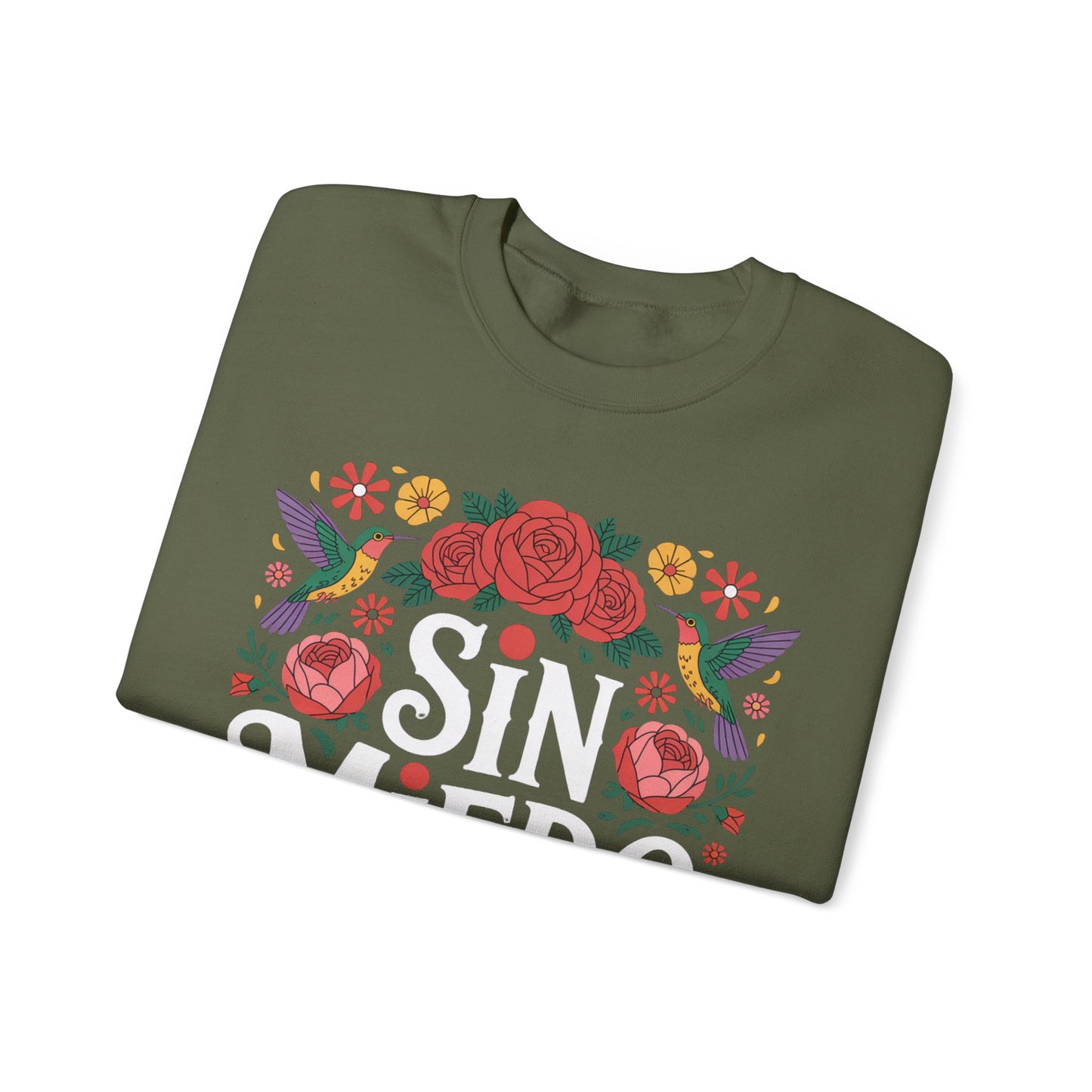 Sin Miedo Sweatshirt - Faith Over Fear Spanish Christian Hoodie - Catholic Gift - Latino Religious Sudadera Cristiana