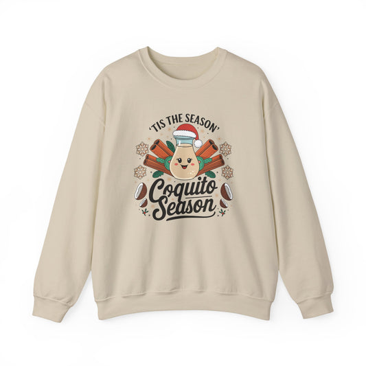 Coquito Season Sweatshirt - Puerto Rican Christmas Sweater - Funny Coquito Navidad Gift