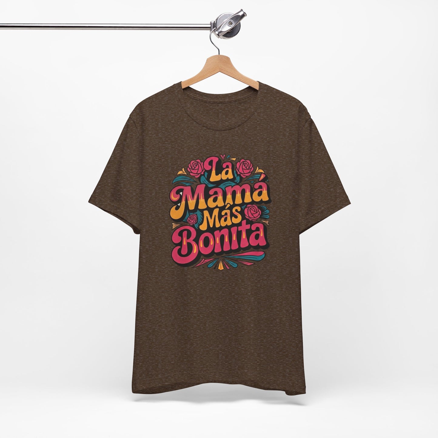 Groovy Art La Mama Mas Bonita Shirt, Mama Gift, Latina Mom Gift, Mom Birthday Gift, Mother's Day
