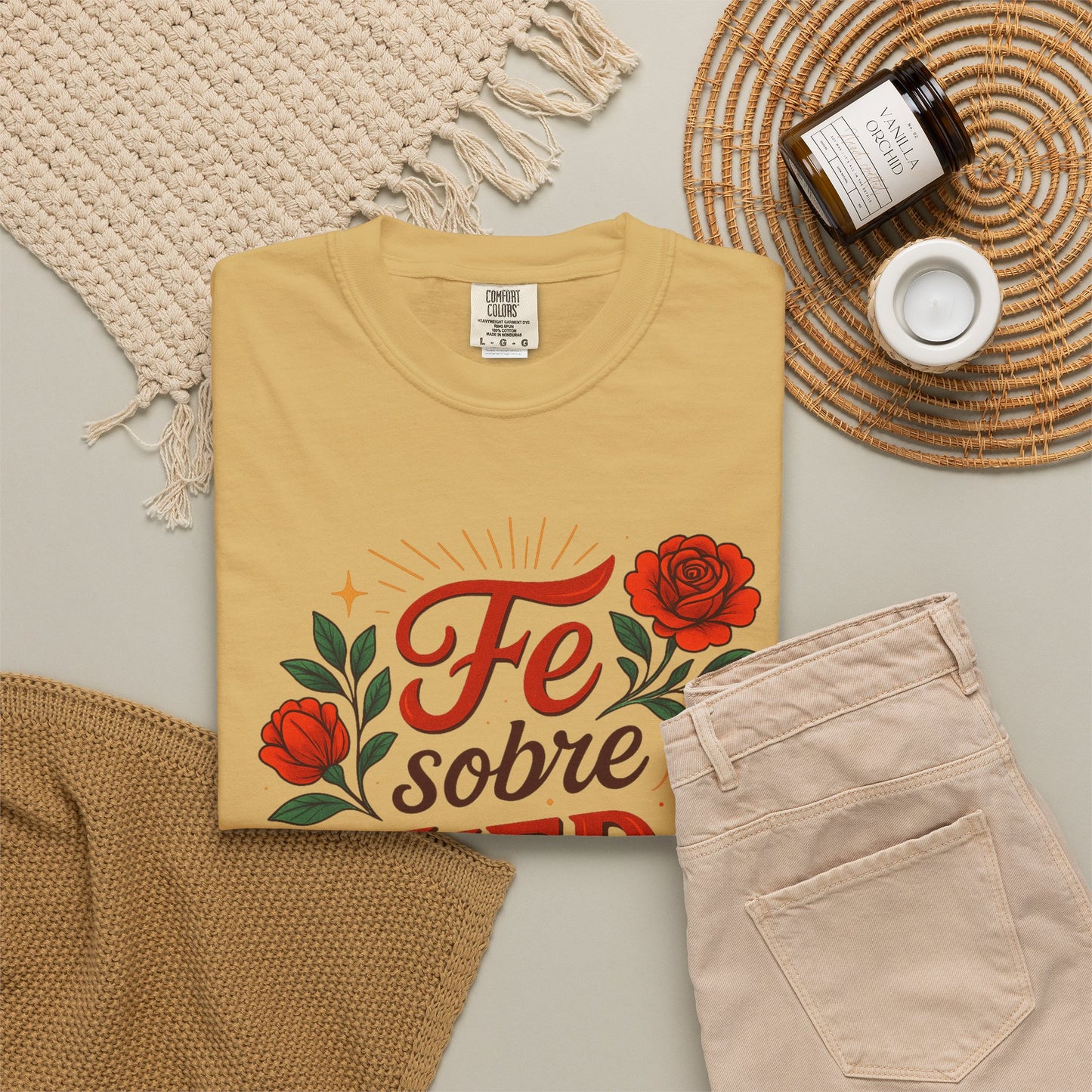 Fe Sobre Miedo Shirt | Camisa Christiana | Latina Graphic Tee |