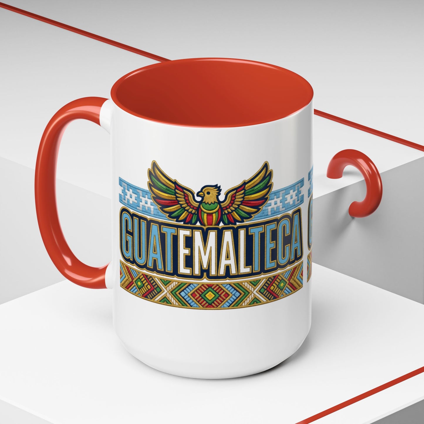 Guatemala Mug - Guatemalteco Pride Coffee Cup Gift | Chapina Heritage | Central American Maya Quetzal Bird Design