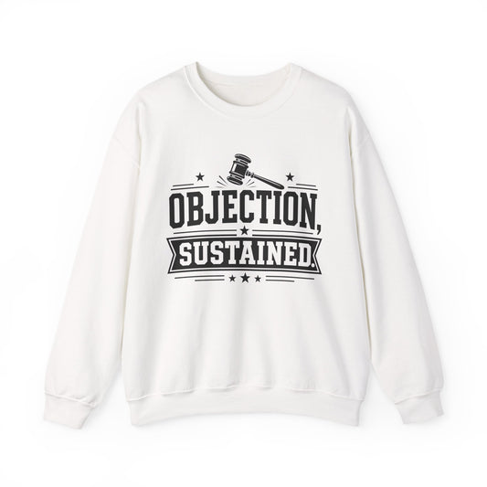 Objection Sustained Sweatshirt - Funny Latina Lawyer Gift - Trial Attorney Crewneck - Abogada Gift