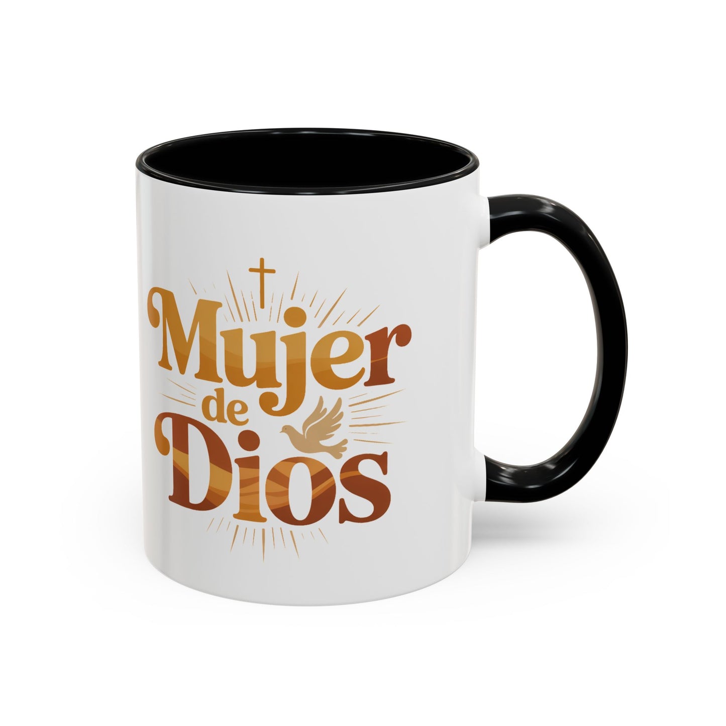 Mujer de Dios Mug - Faith Coffee Cup Gift for Christian Latina Women - Taza Religiosa Catholic Gift