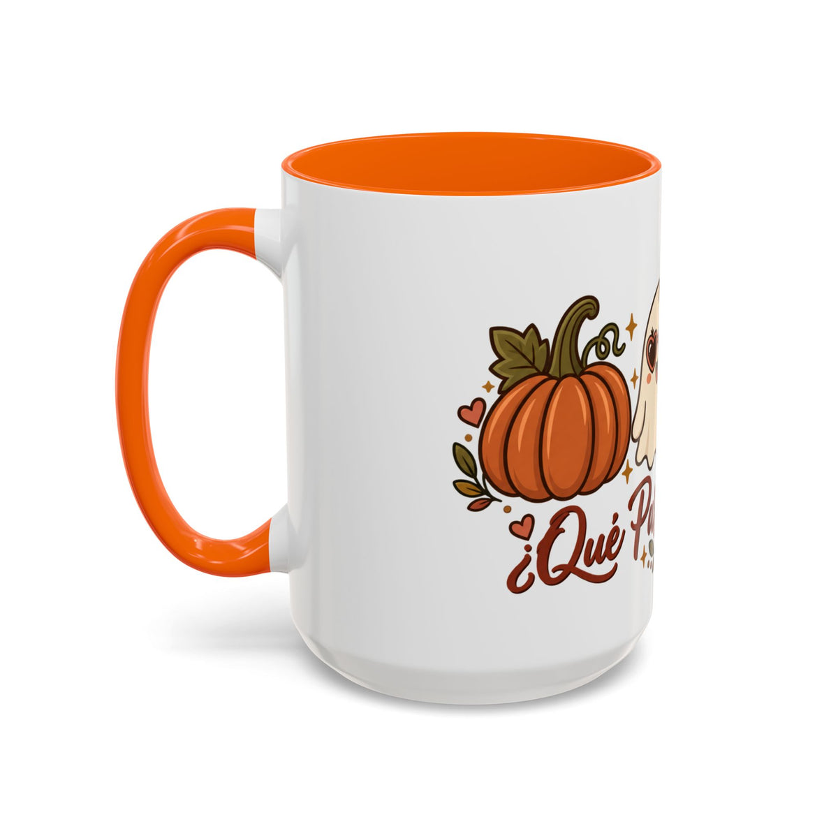 Que Pasa Calabaza Mug - Cute Fall Ghost Coffee Mug - Spanish Halloween Pumpkin Gift