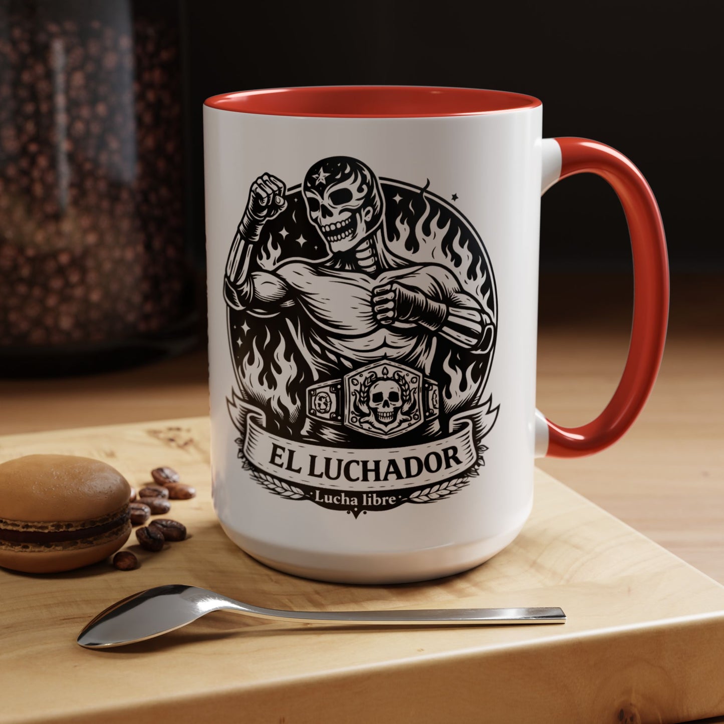 Luchador Mug - Mexican Wrestling Coffee Cup | Lucha Libre Fan Gift | Hispanic Pride Cultura Mexicana
