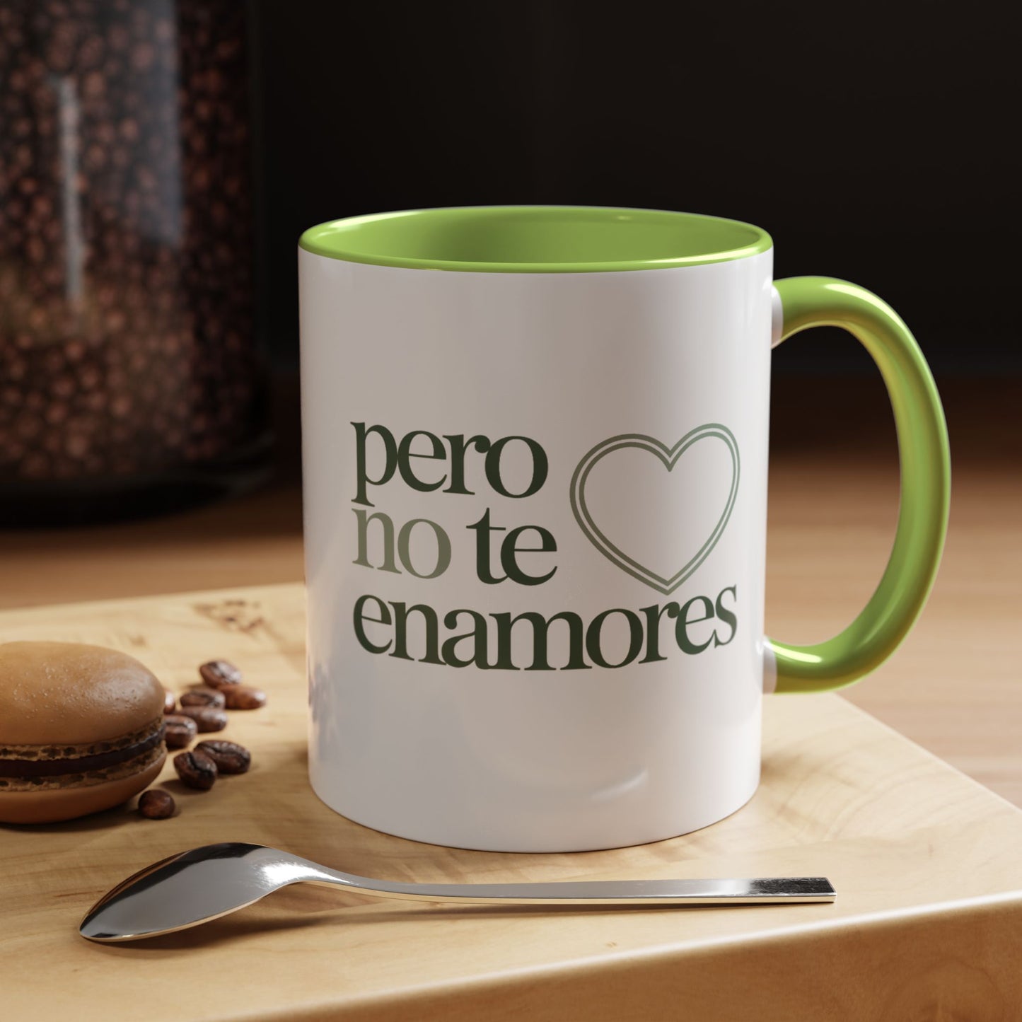 Pero No Te Enamores Mug - Spanish Love Quote Cup - Funny Relationship Gift - Toxic Love Humor - Hispanic Latina Gift