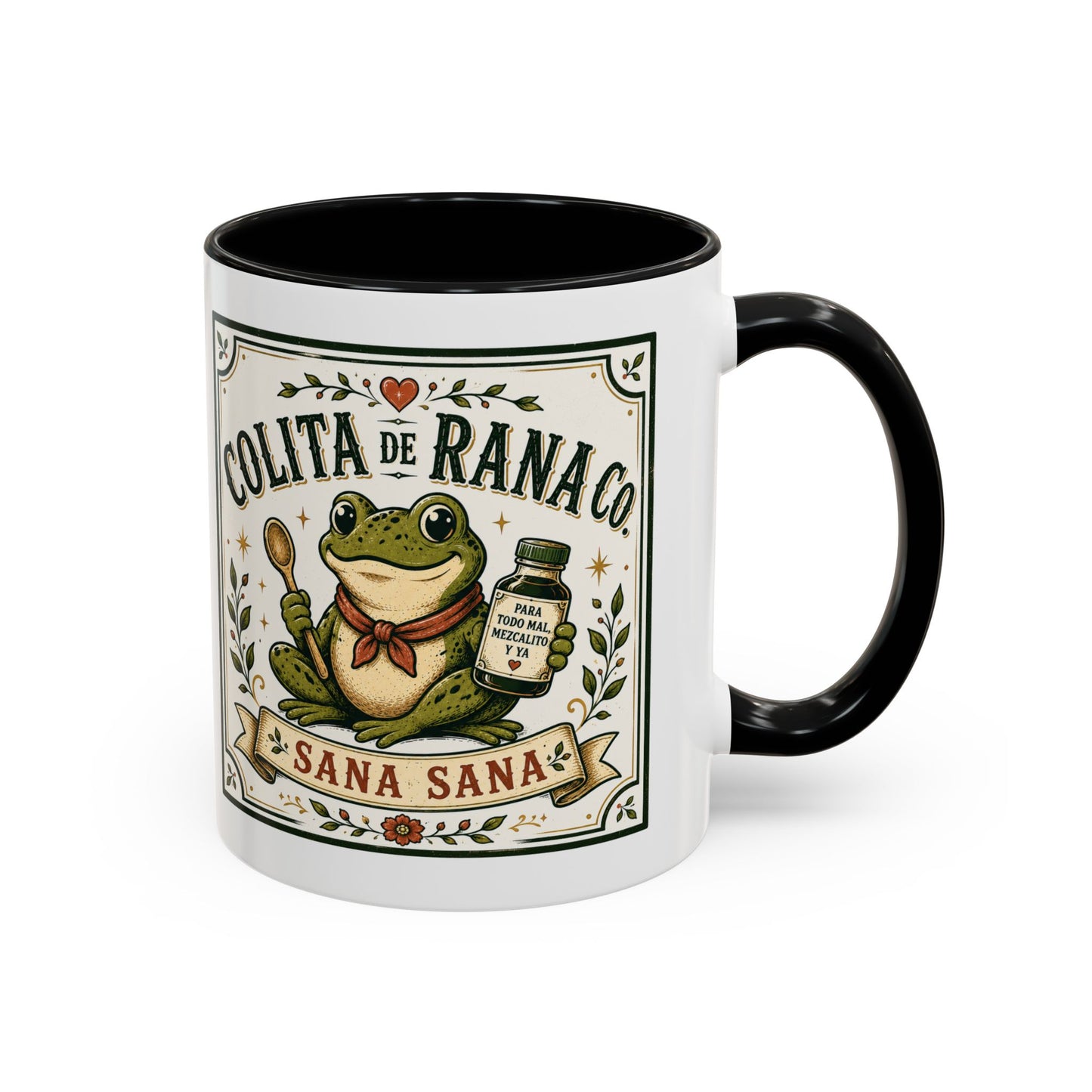 Colita De Rana Mug - Funny Spanish Coffee Cup Gift for Latina Women | Bilingual Humor Taza Regalo