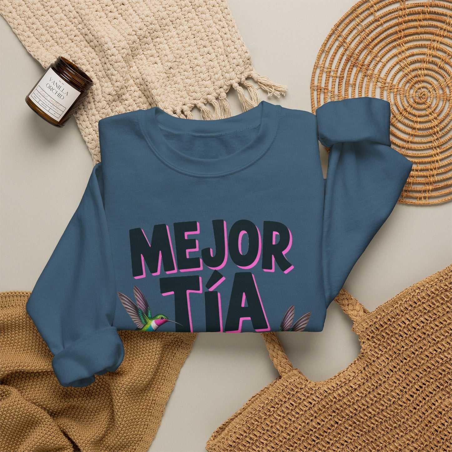 Tia Sweatshirt - Proud Tia Gift - Latino Family Sweater - Spanish Aunt Gift - Tia Querida - Mi Tia Favorita