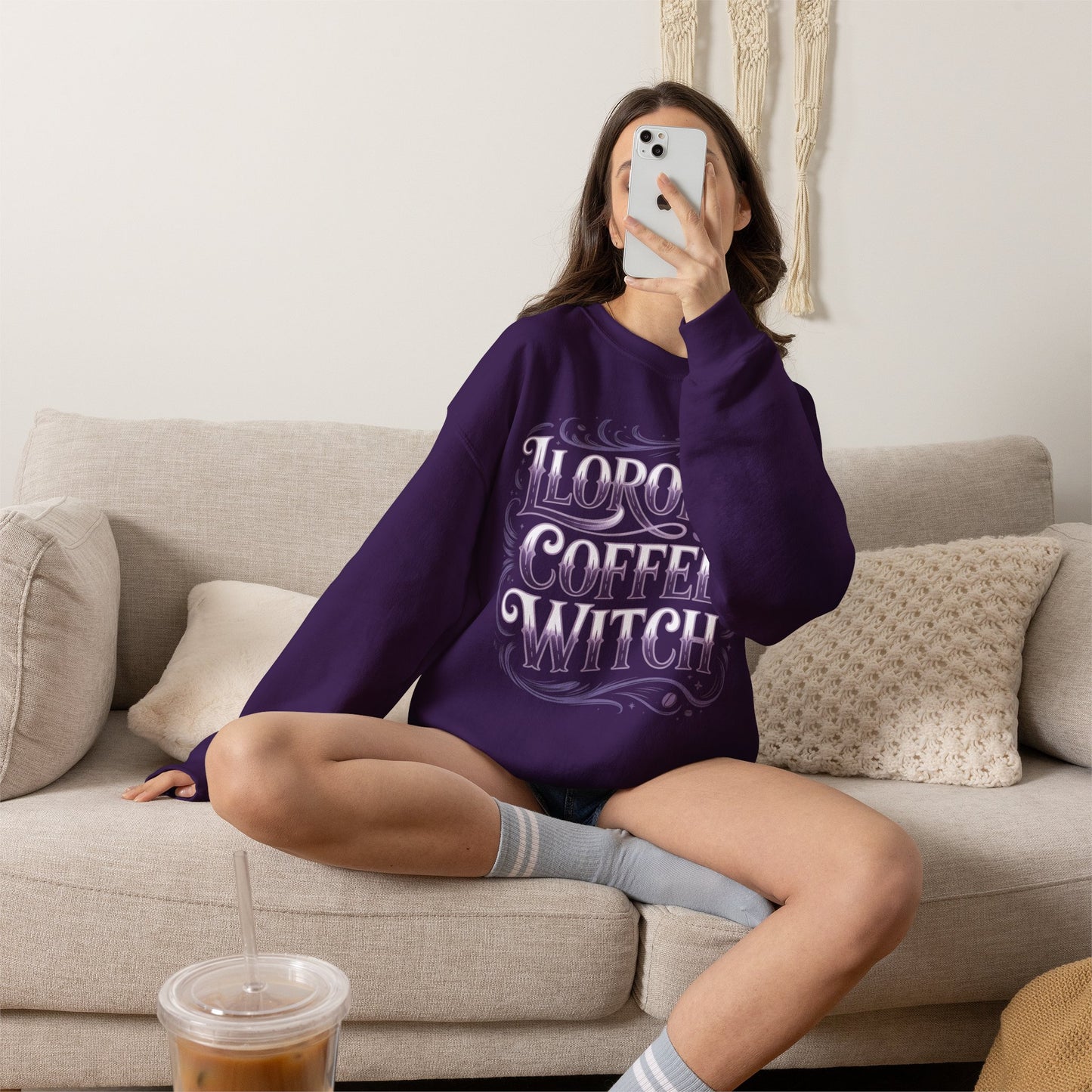 Llorona Before Coffee Sweatshirt - Latino Culture Humor Tee - Hispanic Cafecito Vibes Gift - Funny Spanish Morning Mood Shirt