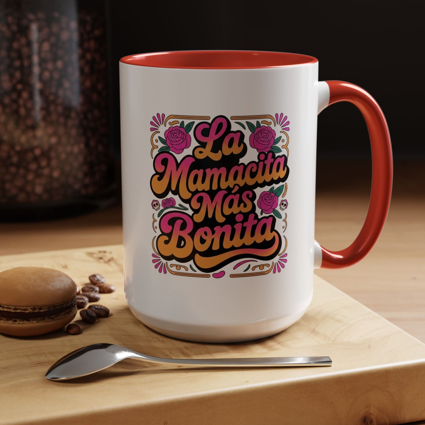 La Mamacita Mas Bonita Mug Groovy | Mamacita Gift Coffee Cup | Retro 70s Mom Mug | Latina Mother Gift for Her | Spanish Mothers Day Gift