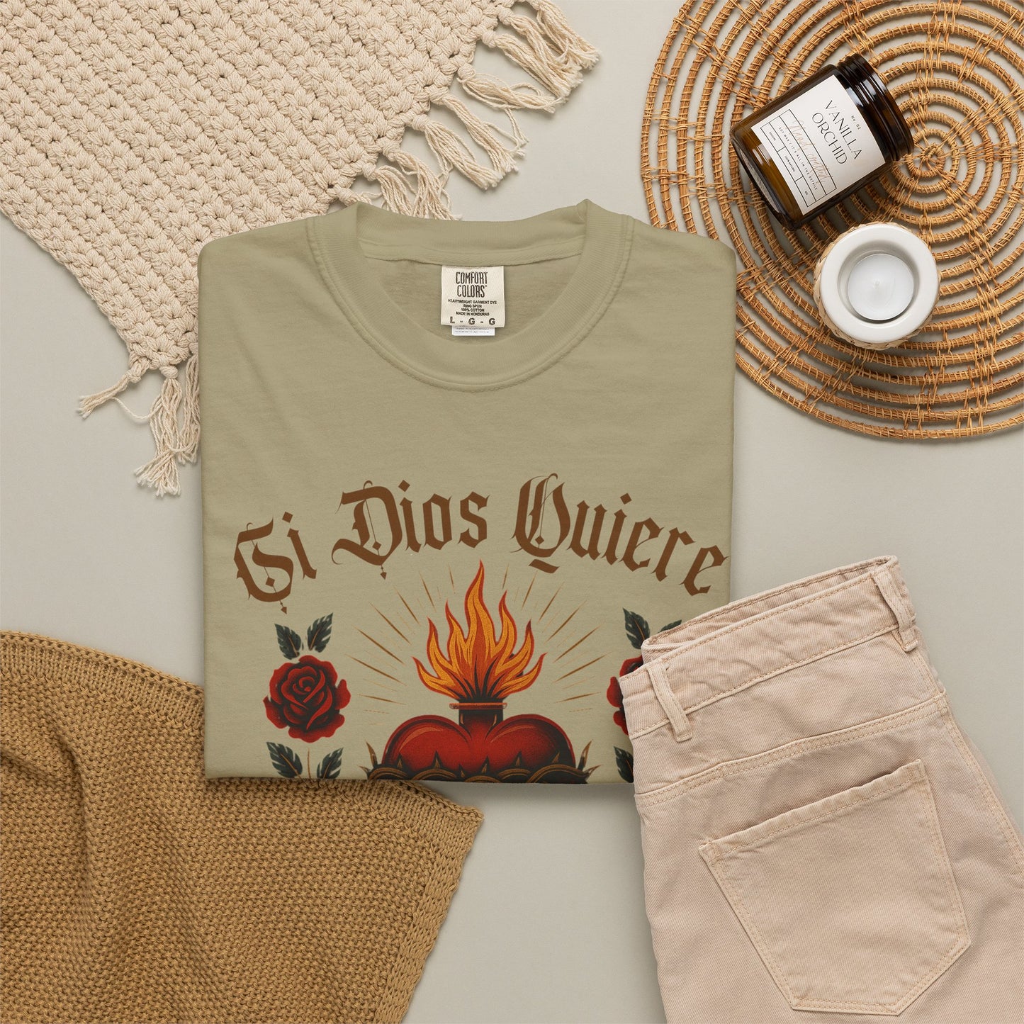 Si Dios Quiere Shirt | Camisa Christiana | Latina Graphic Tee |