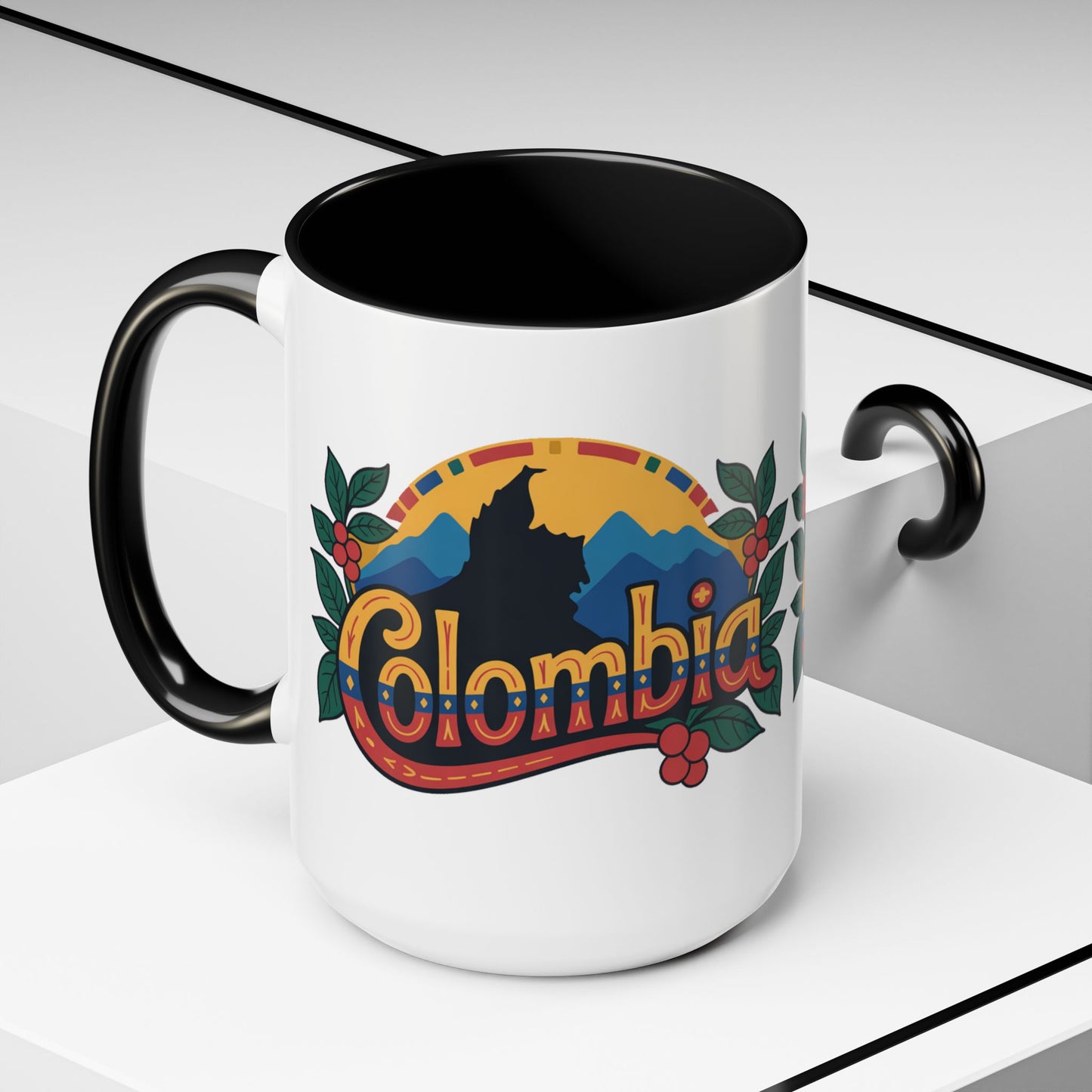 Colombia Mug - Colombian Heritage Pride Coffee Cup | Taza Colombia | Hispanic Pride Gift | Orgullo Colombiano | Colombian Coffee