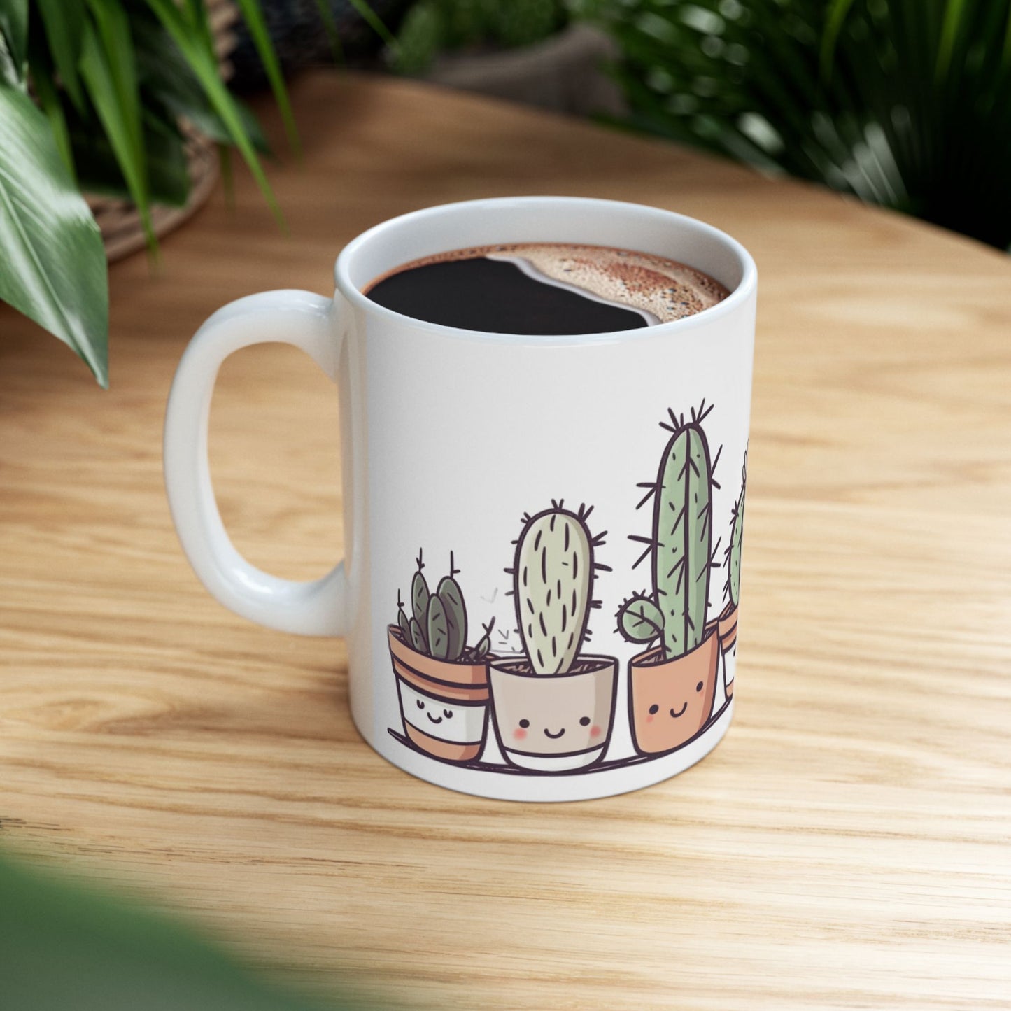 Cute Cacti Ceramic Mug