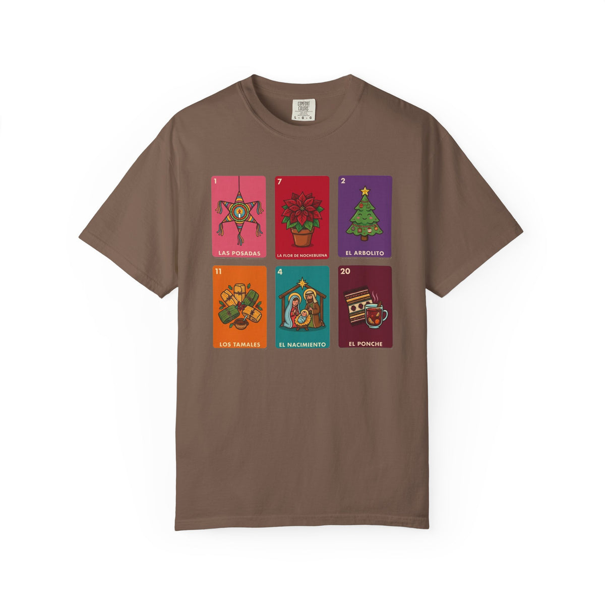Loteria Navidad Shirt - Mexican Christmas Loteria Tee - Navidad Mexicana Posadas Tamales Ponche - Feliz Navidad Gift