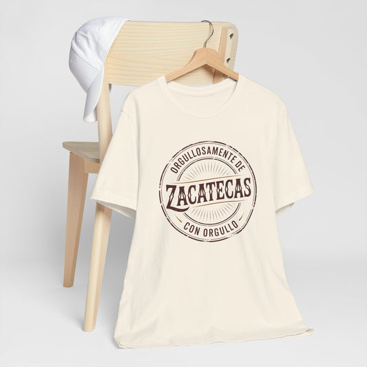 Zacatecas T-Shirt - Mexican Heritage Tee - Orgullo Zacatecano - Mexico State Pride Gift - Hispanic Heritage Shirt
