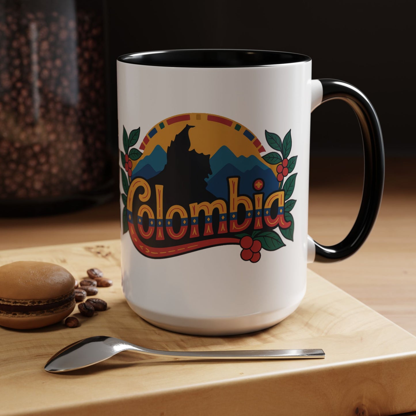Colombia Mug - Colombian Heritage Pride Coffee Cup | Taza Colombia | Hispanic Pride Gift | Orgullo Colombiano | Colombian Coffee