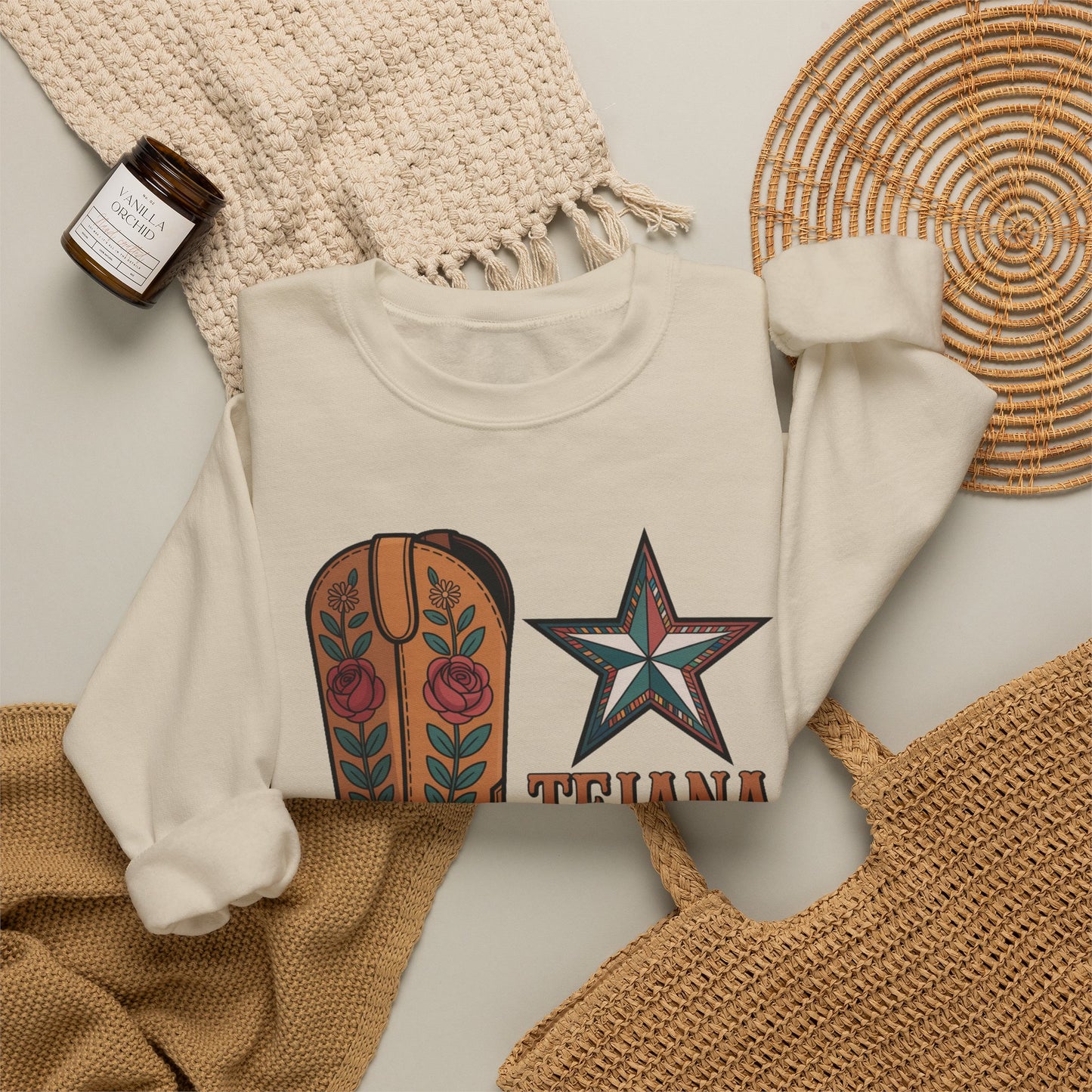 Tejana Sweatshirt | Texas Latina Pride Gift | Houston Dallas San Antonio Girl | Hispanic Pride Hoodie | Tejana Mujer Regalo