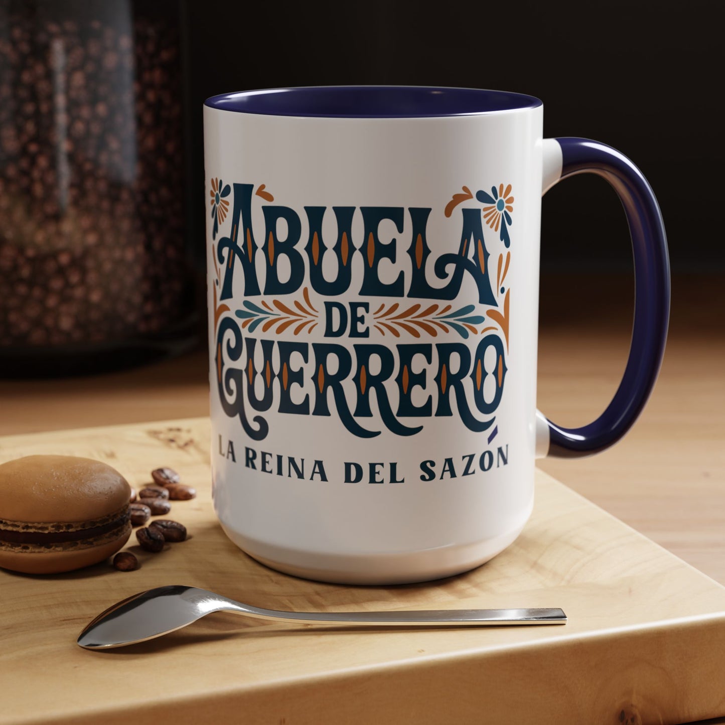 Abuela de Guerrero Mug - Spanish Grandma Coffee Cup Gift for Latino Family - Abuela Amor Hispanic Grandmother Present