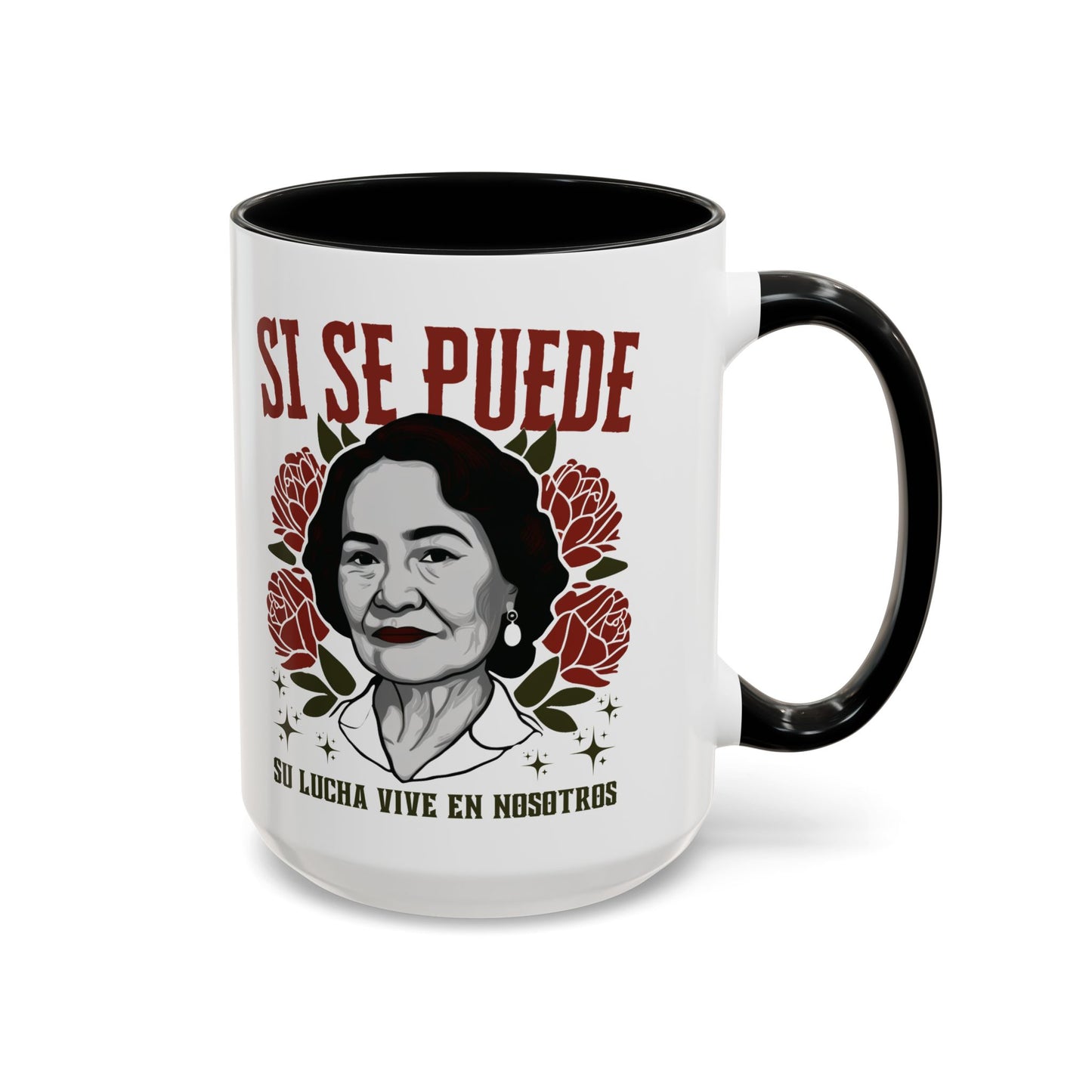 Civil Rights Dolores Huerta Accent Mug | Spanish Empowerment Coffee Mug