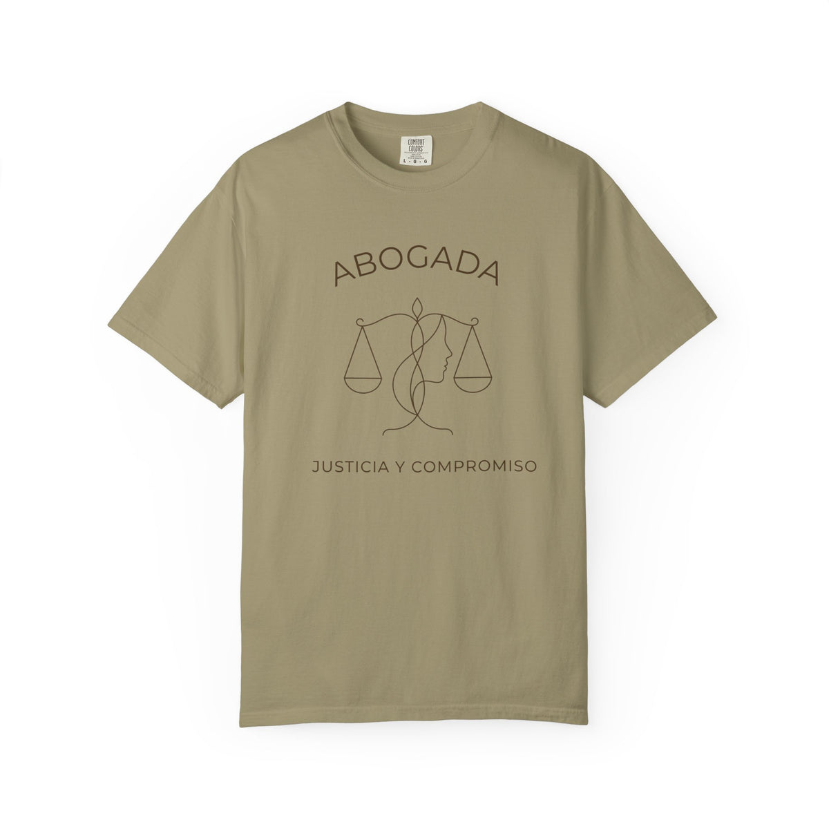 Abogada Justicia y Compromiso Tee - Spanish Latina Lawyer Shirt - Abogada Gift