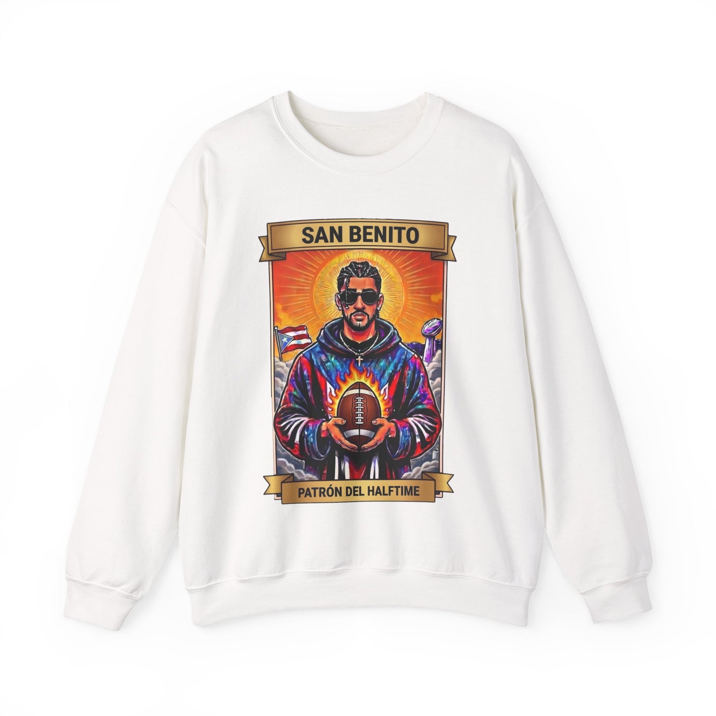 San Benito Bowl Sweater | Unisex Latino Sweater Puerto Rico Tee, San Benito Halftime Show, Team Benito Gift, Boricua Unisex Graphic Tee