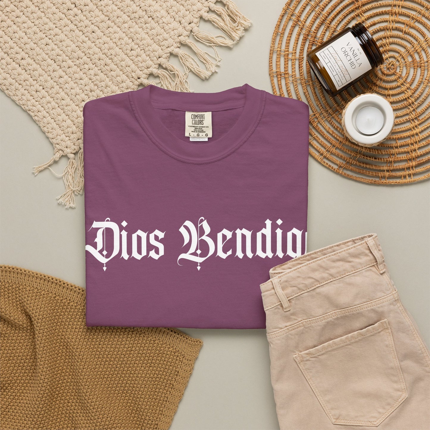 Dios Bendiga Shirt |  Chicano Streetwear Tee | Latino Graphic Tee | Camisa Cristiana | Comfort Colors T Shirt