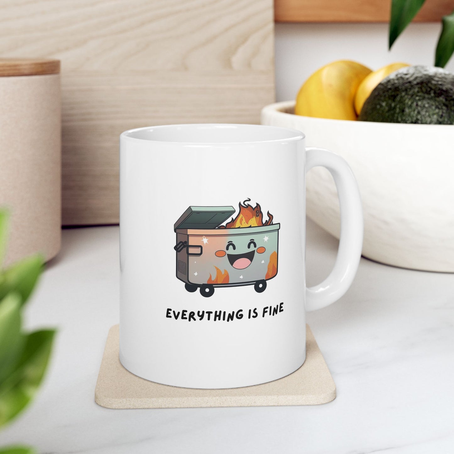 Everything is Fine Anthrope Coffee Mug