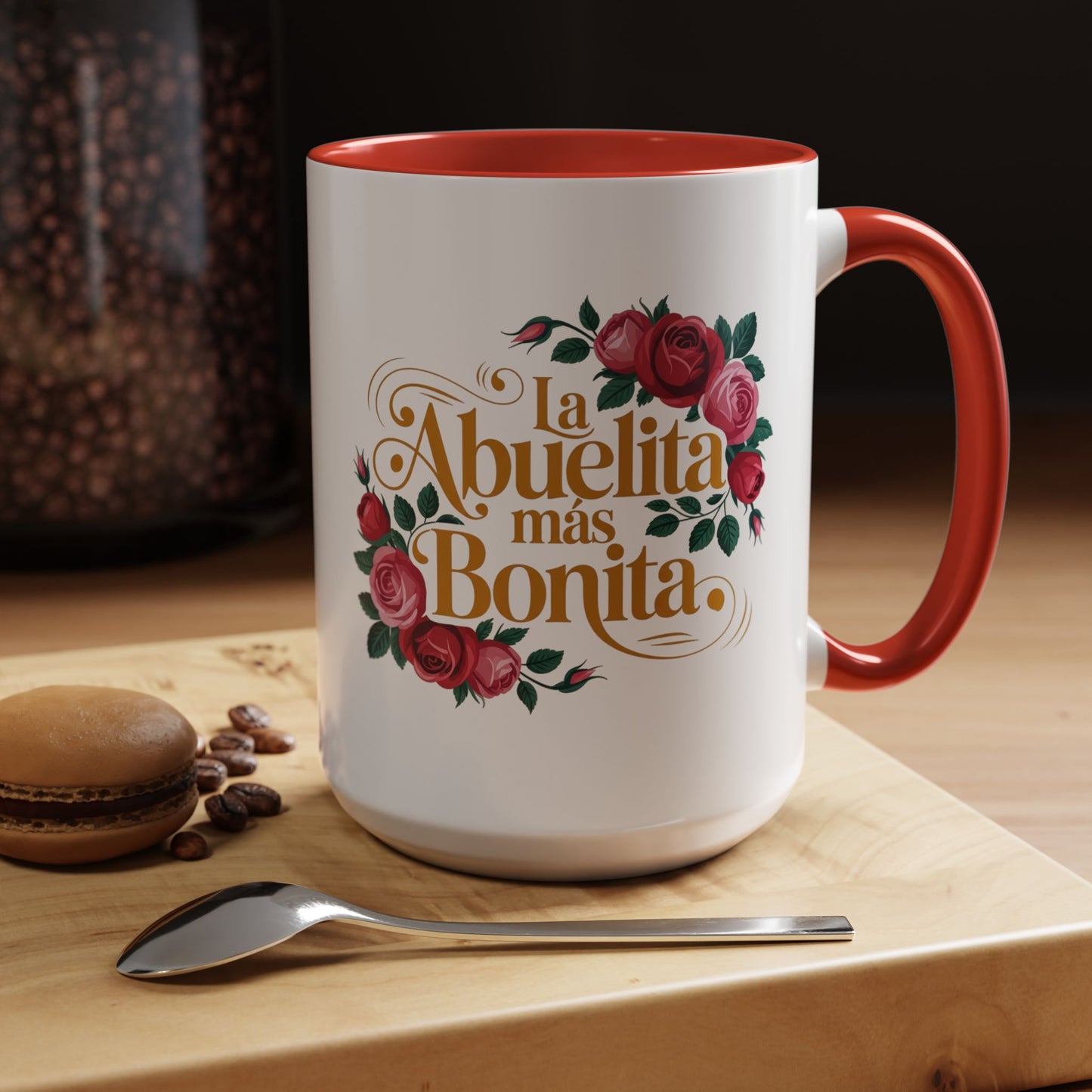 La Abuelita Mas Bonita Mug, Abuelita Gift Roses, Latina Grandmother Coffee Mug,  Abuela Birthday Gift, Mother's Day Mug