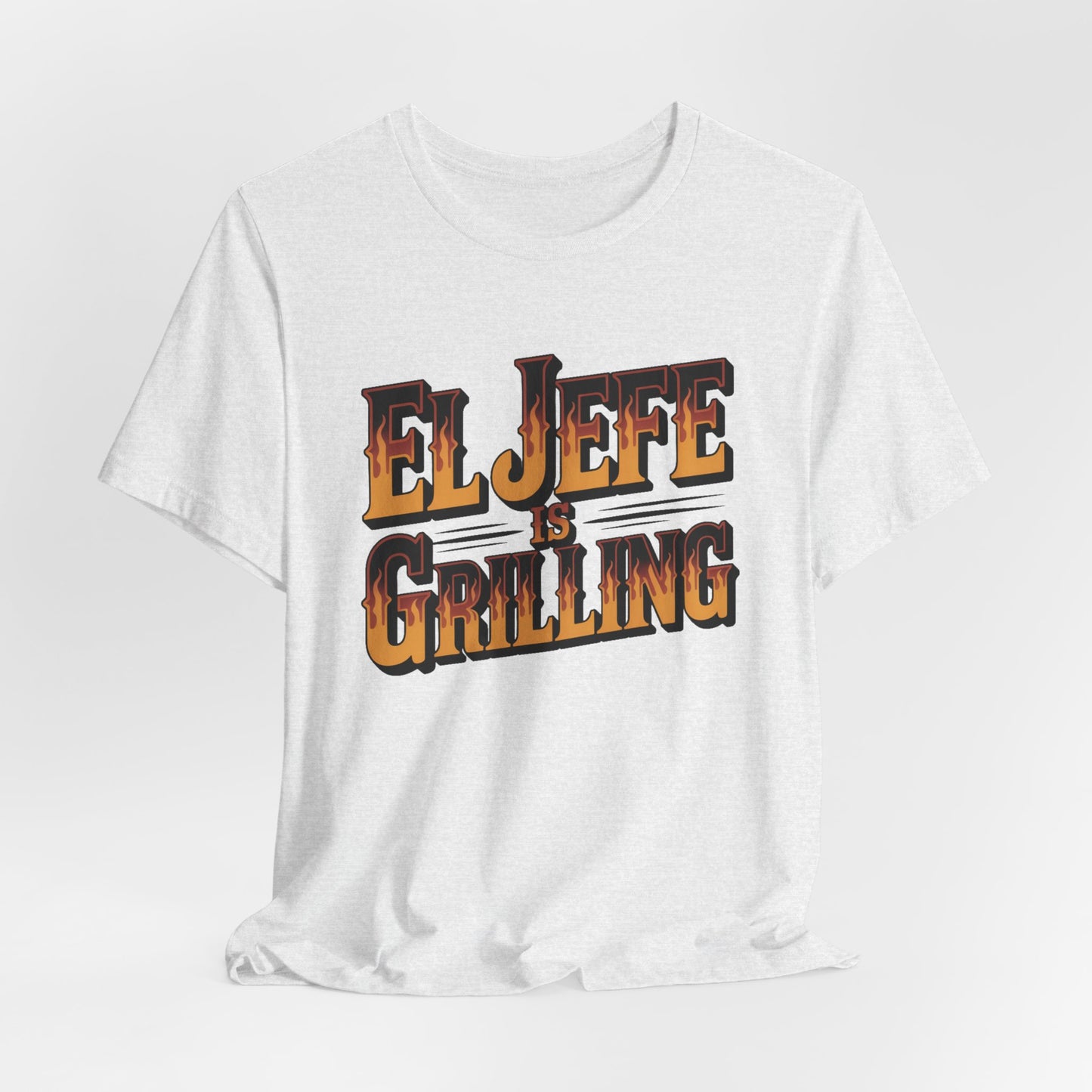 El Jefe is Grilling T-Shirt - Latino Boss Tee, Hispanic Pride Gift, Spanish Shirt for Men Women, Jefe Regalo